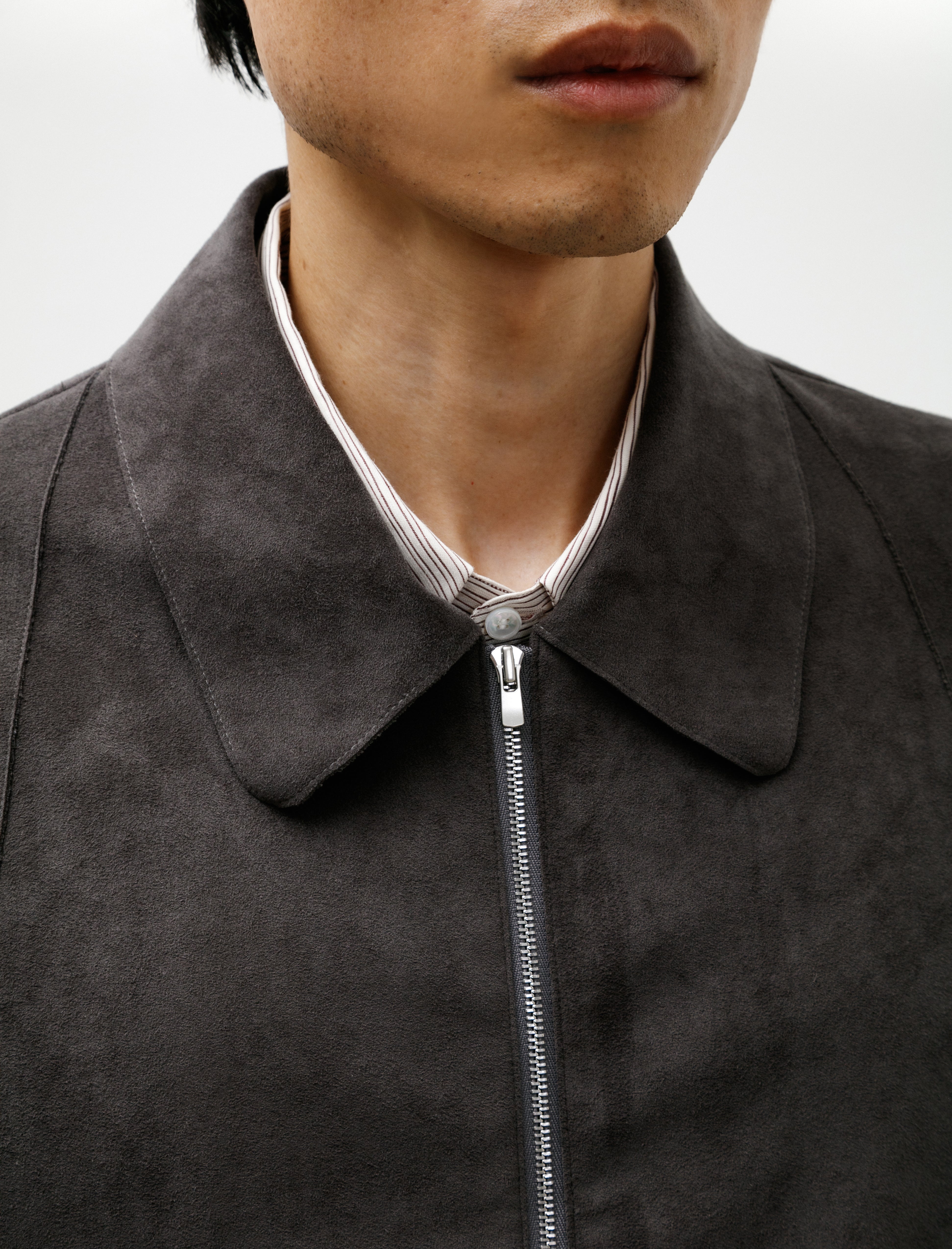 Seya Lucky Blouson Supima Backed Eco Suede Faded Ink