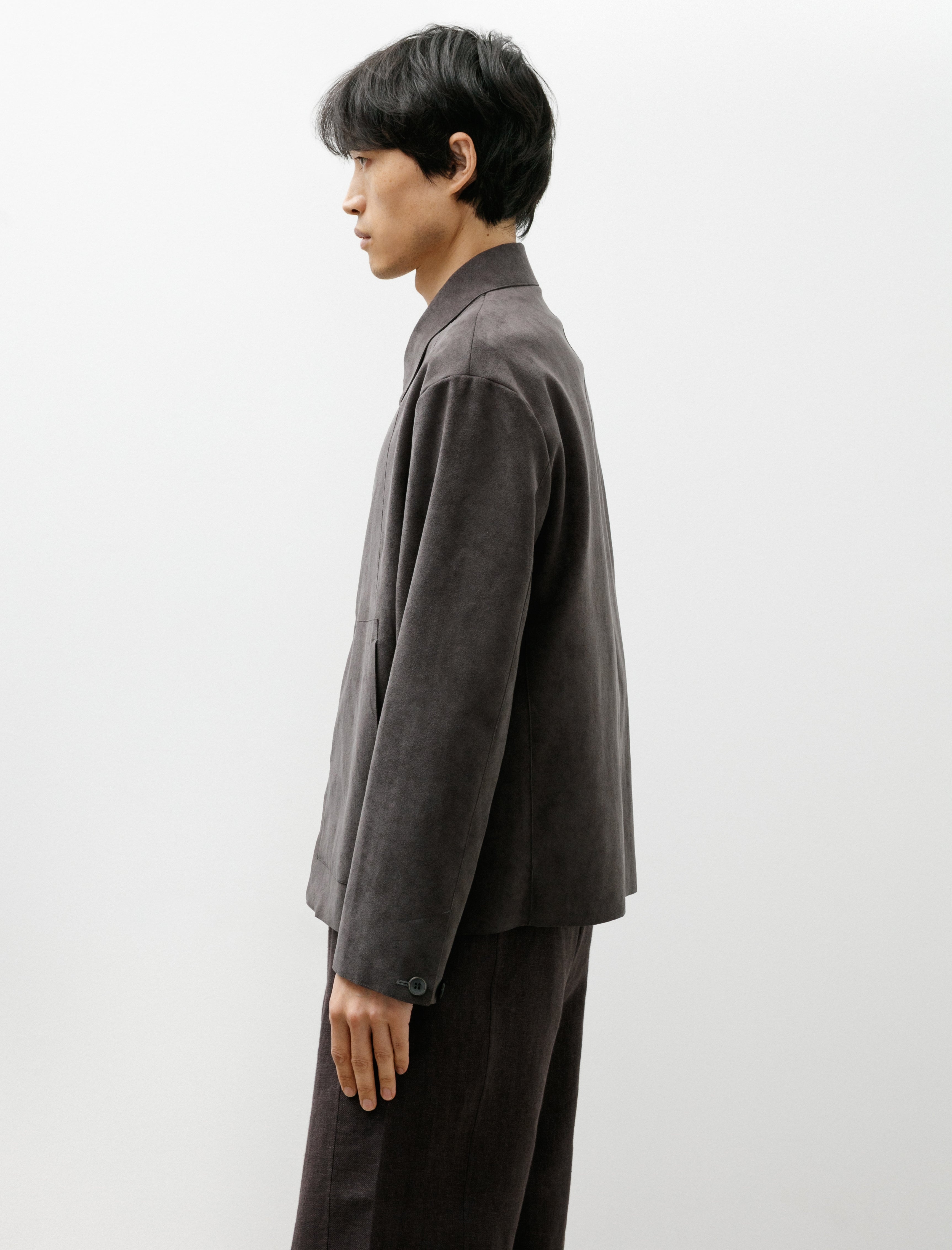 Seya Lucky Blouson Supima Backed Eco Suede Faded Ink
