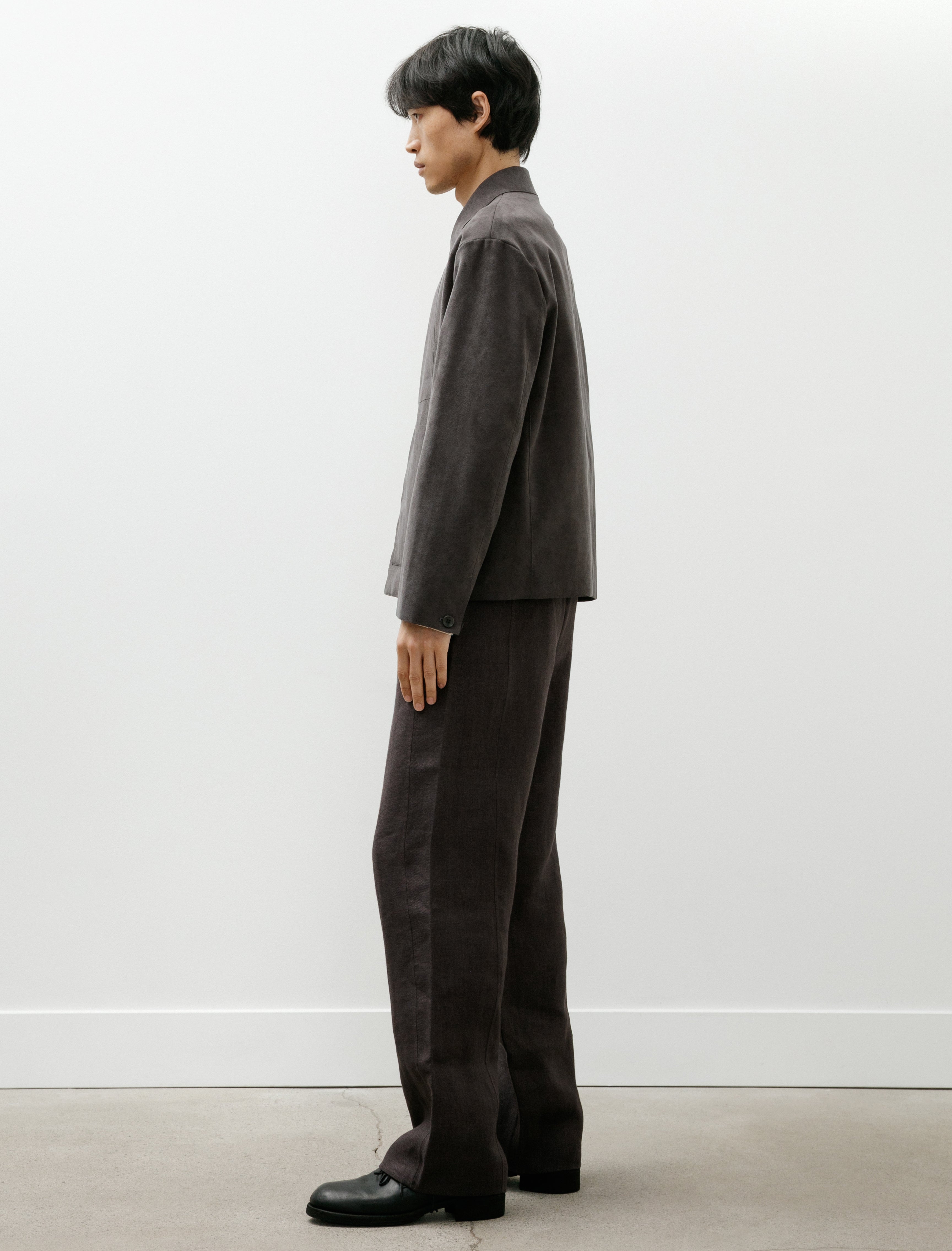 Seya Double Face Pants Legacy Linen Mud Indigo