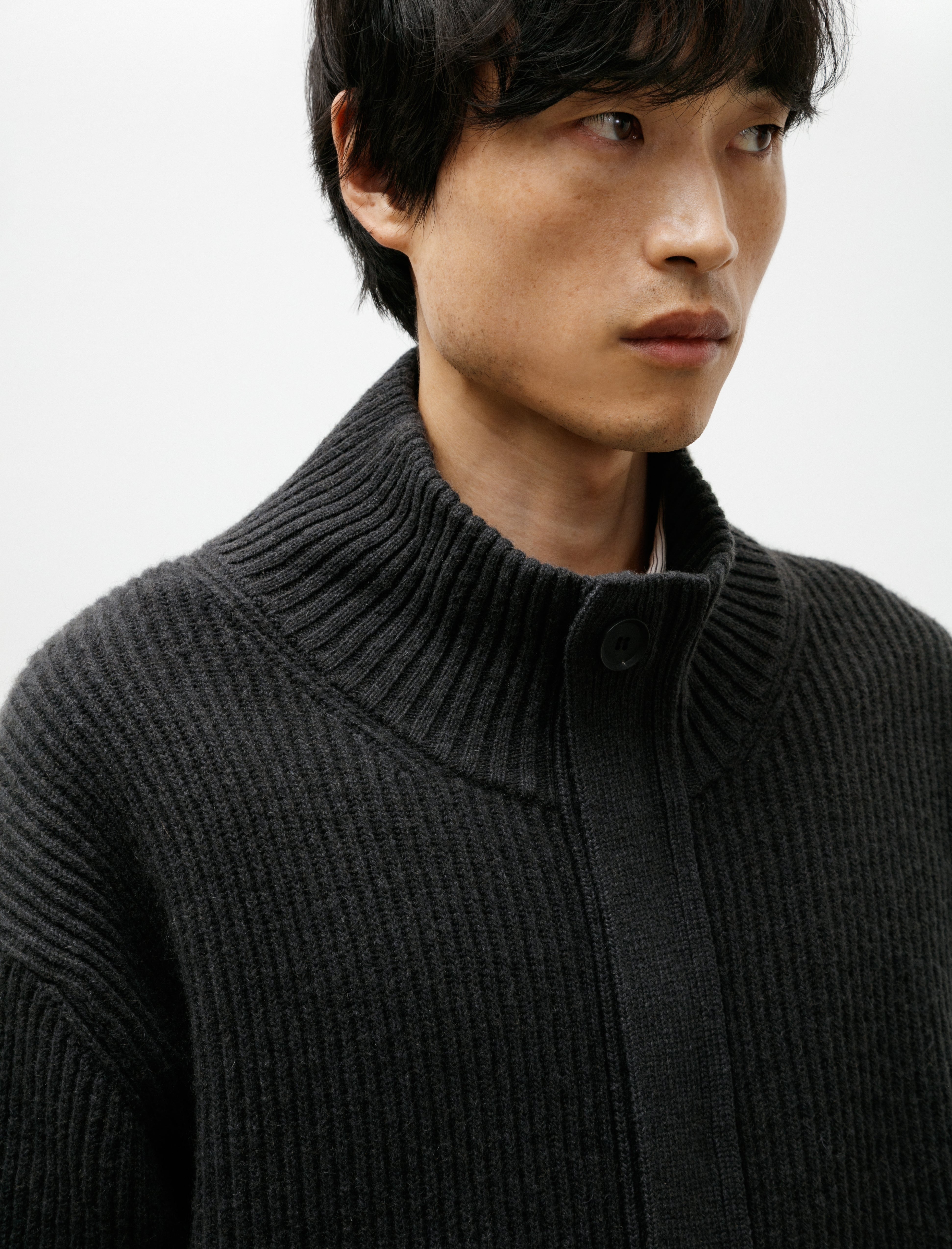 Seya Cloud Knit Blouson Double Yak Night Cloud