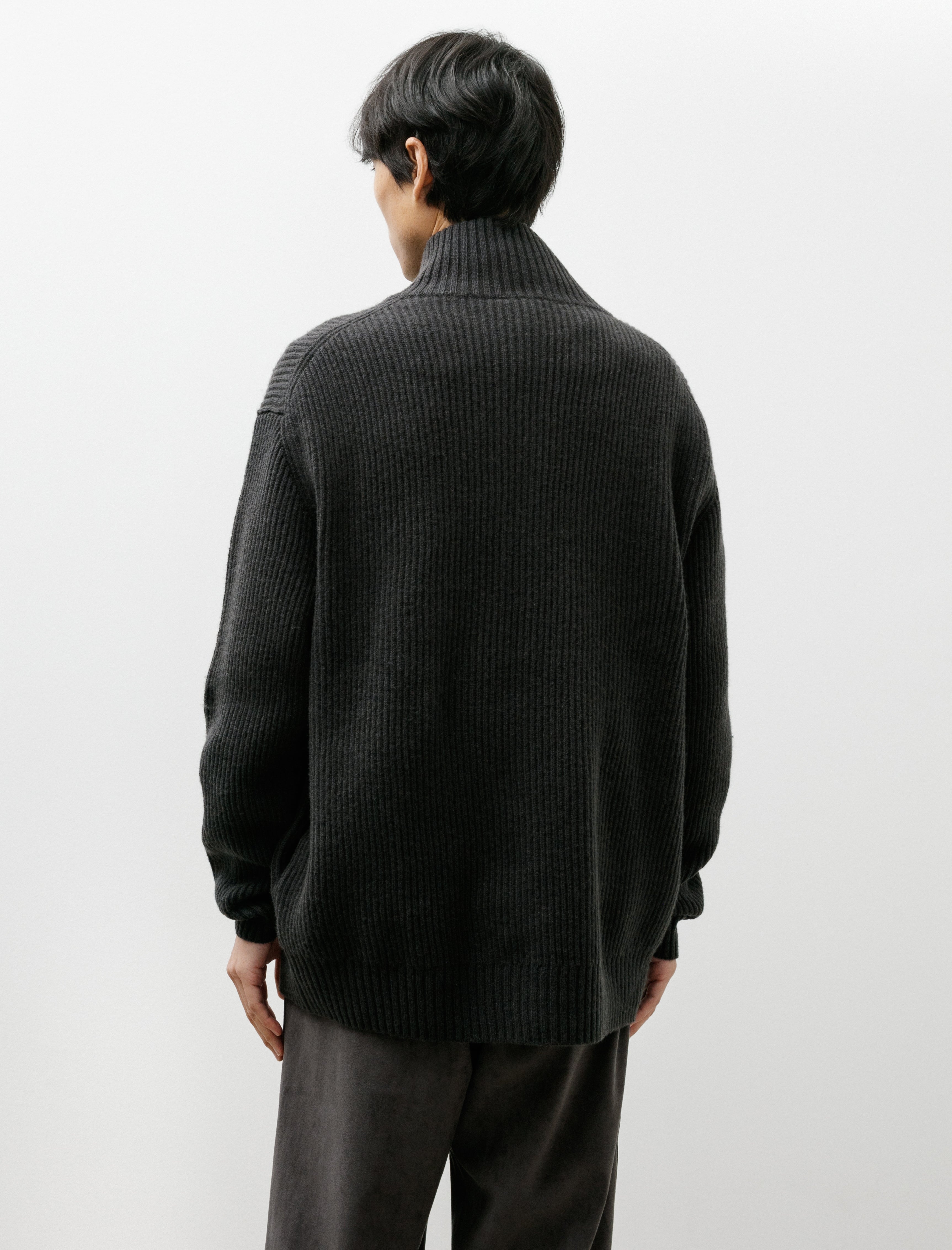 Seya Cloud Knit Blouson Double Yak Night Cloud