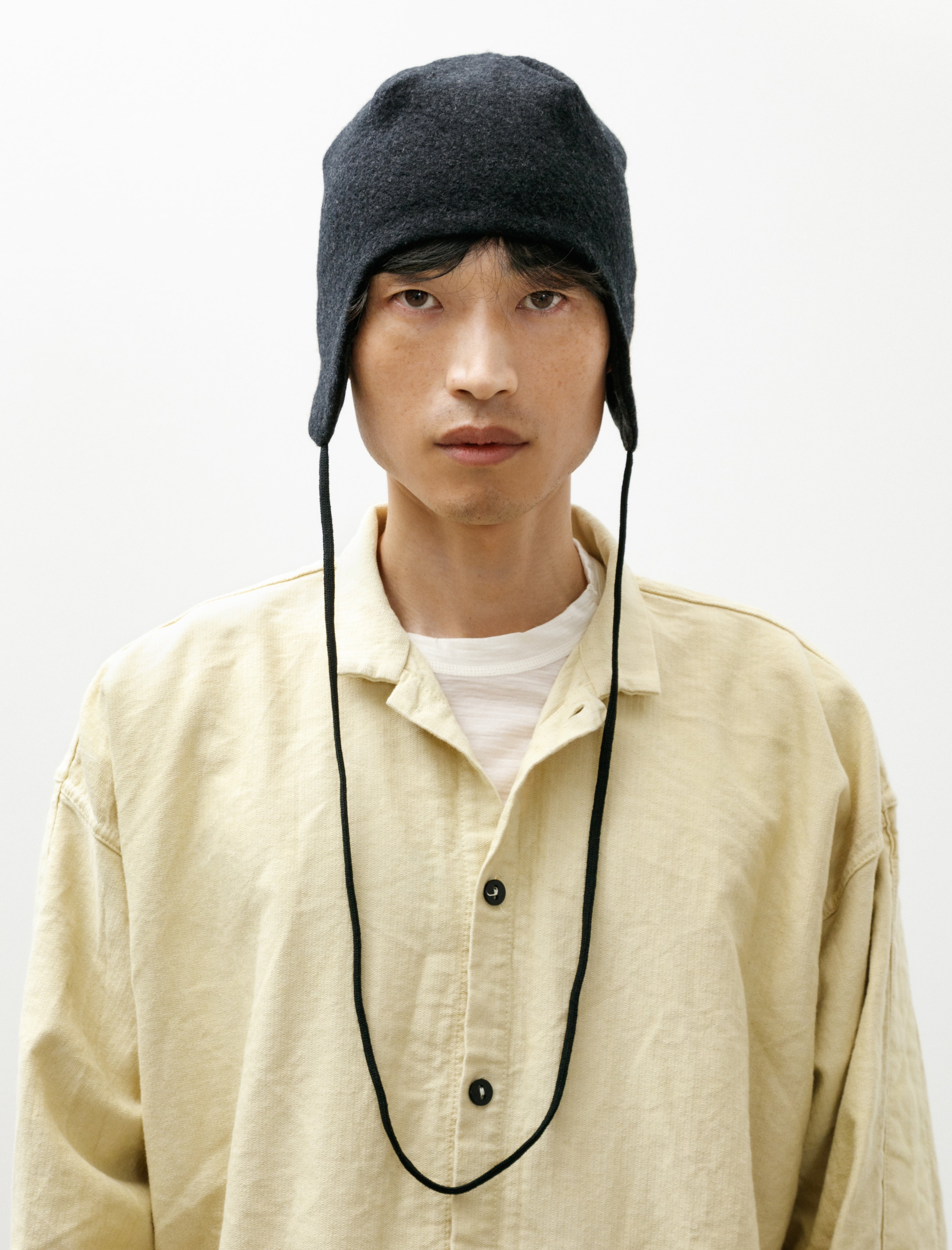Lady White Co. Ear Flap Beanie Charcoal