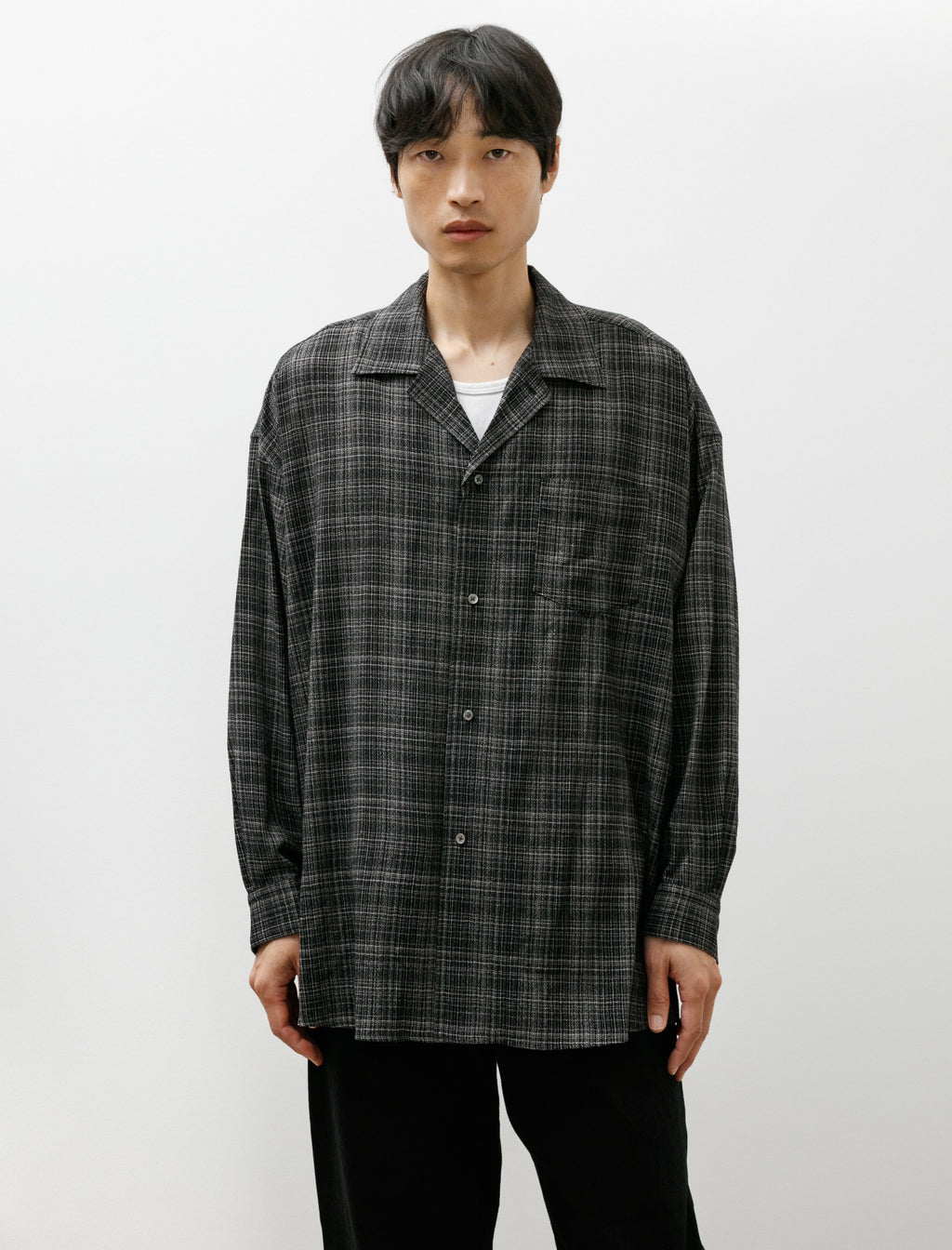 Graphpaper Extra Fine Wool Lawn Sleeping Shirt Check – Neighbour