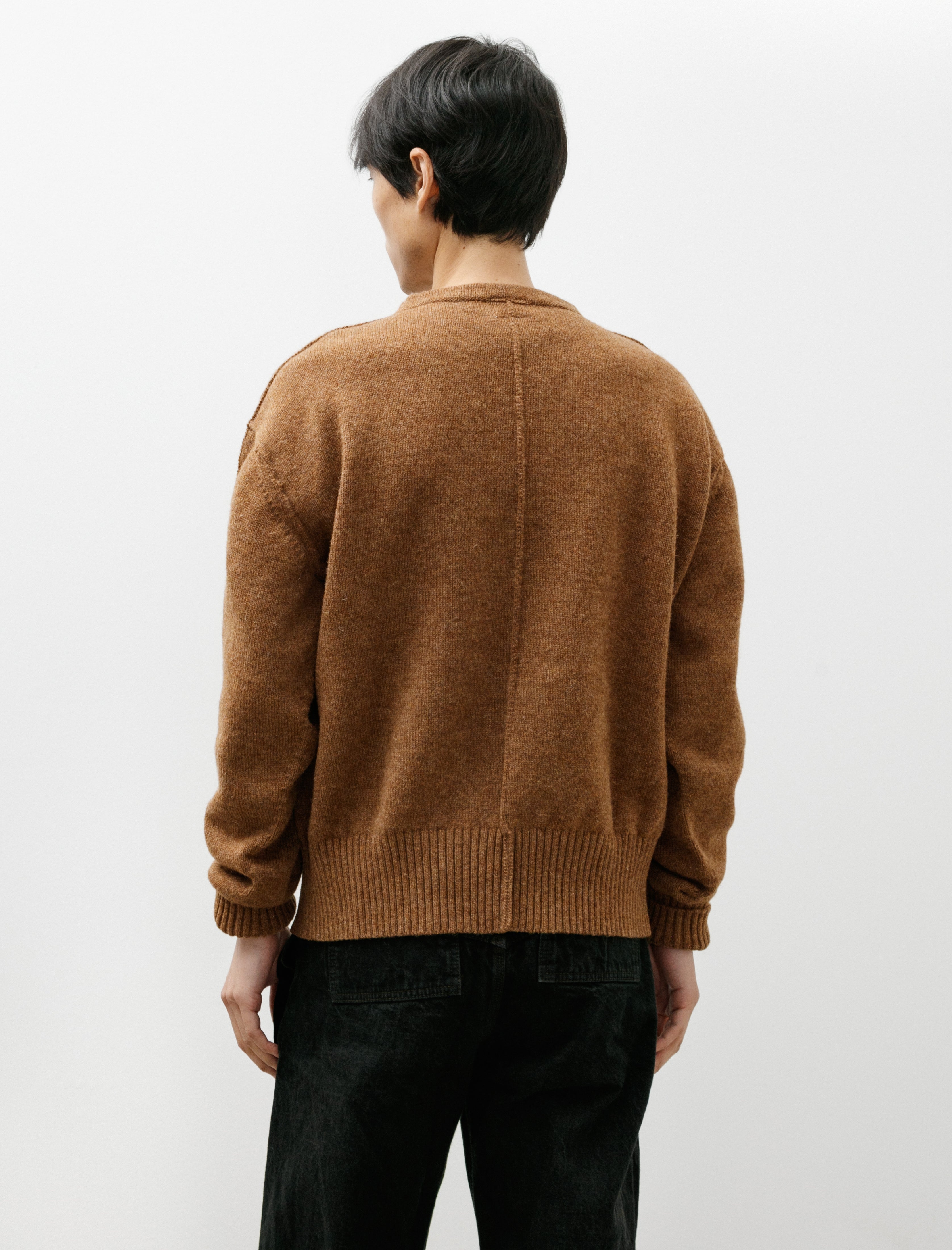 Tender 719 Butterfly Pullover High Tension Woolen Yarn Brown Hat