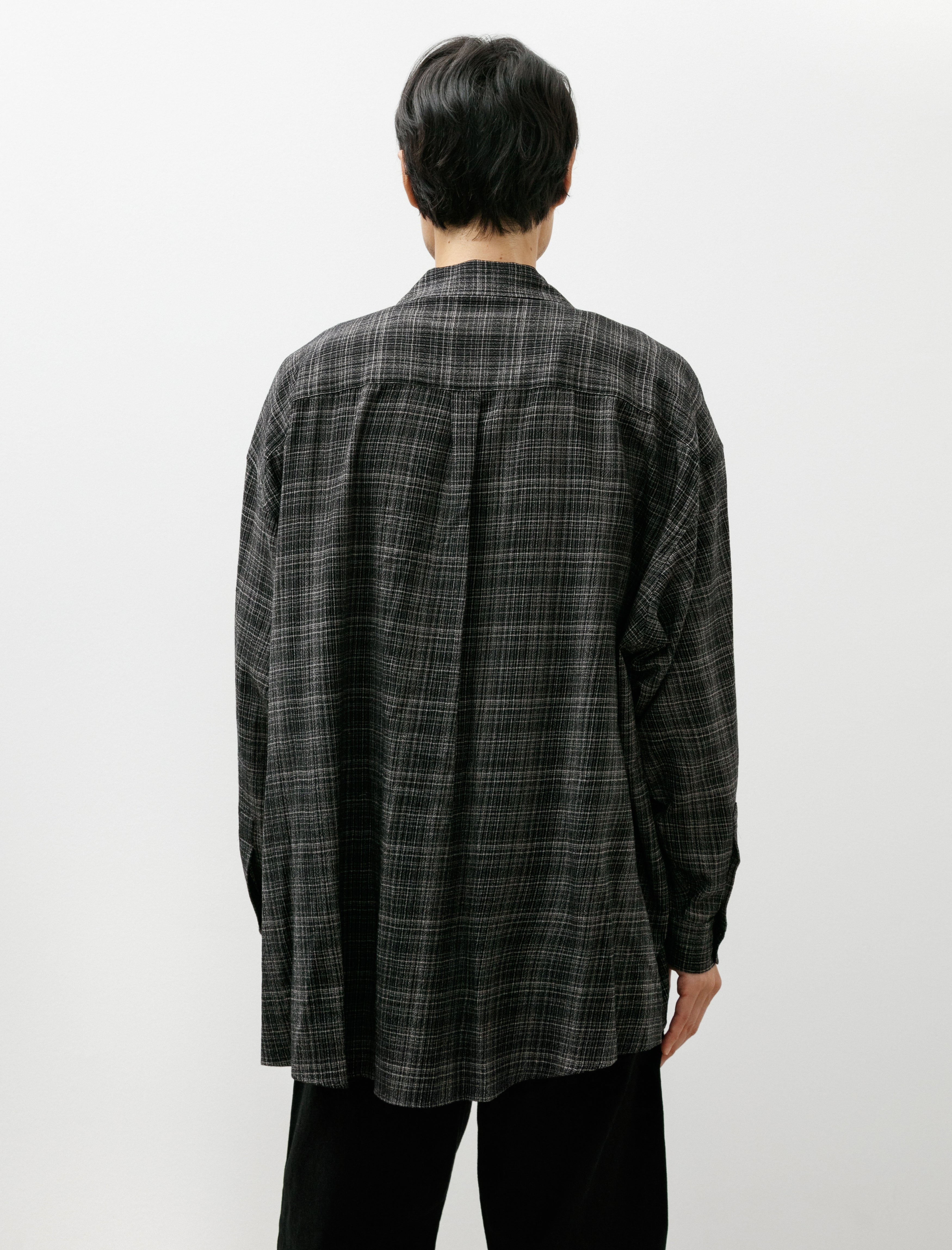 Graphpaper Extra Fine Wool Lawn Sleeping Shirt Check