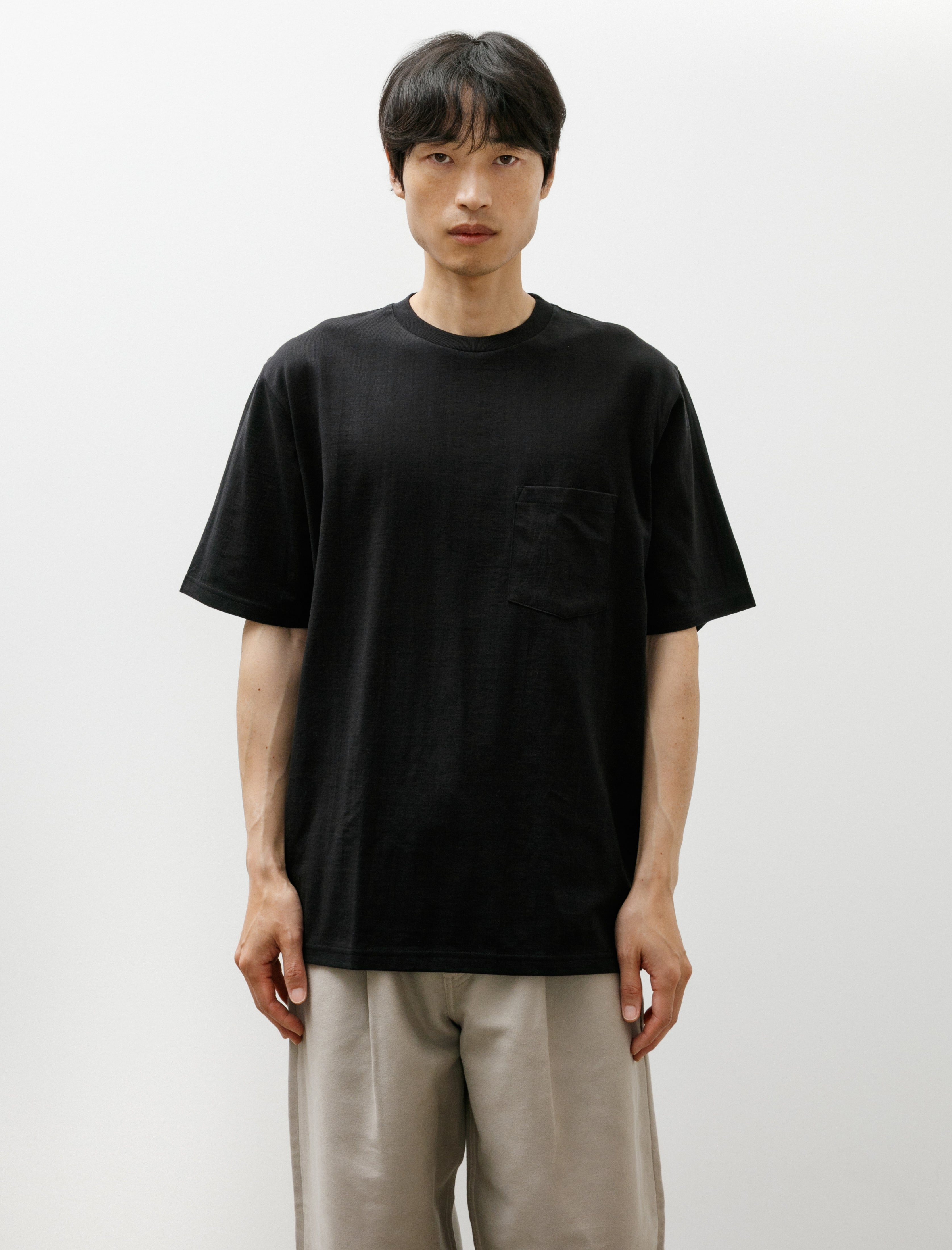 Graphpaper 2-Pack S/S Pocket Tee Black