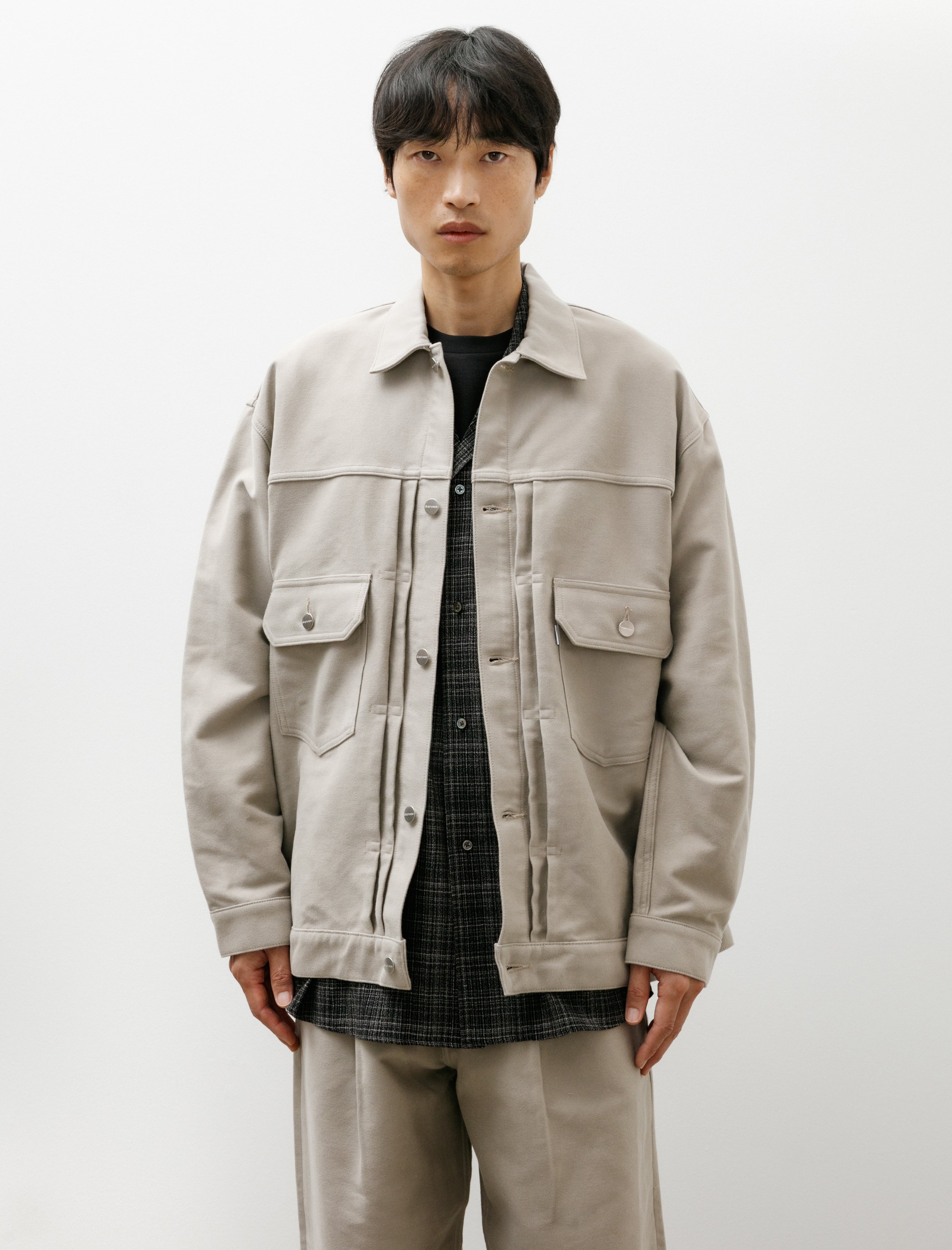 Graphpaper Cotton Double Serge Jacket Ash