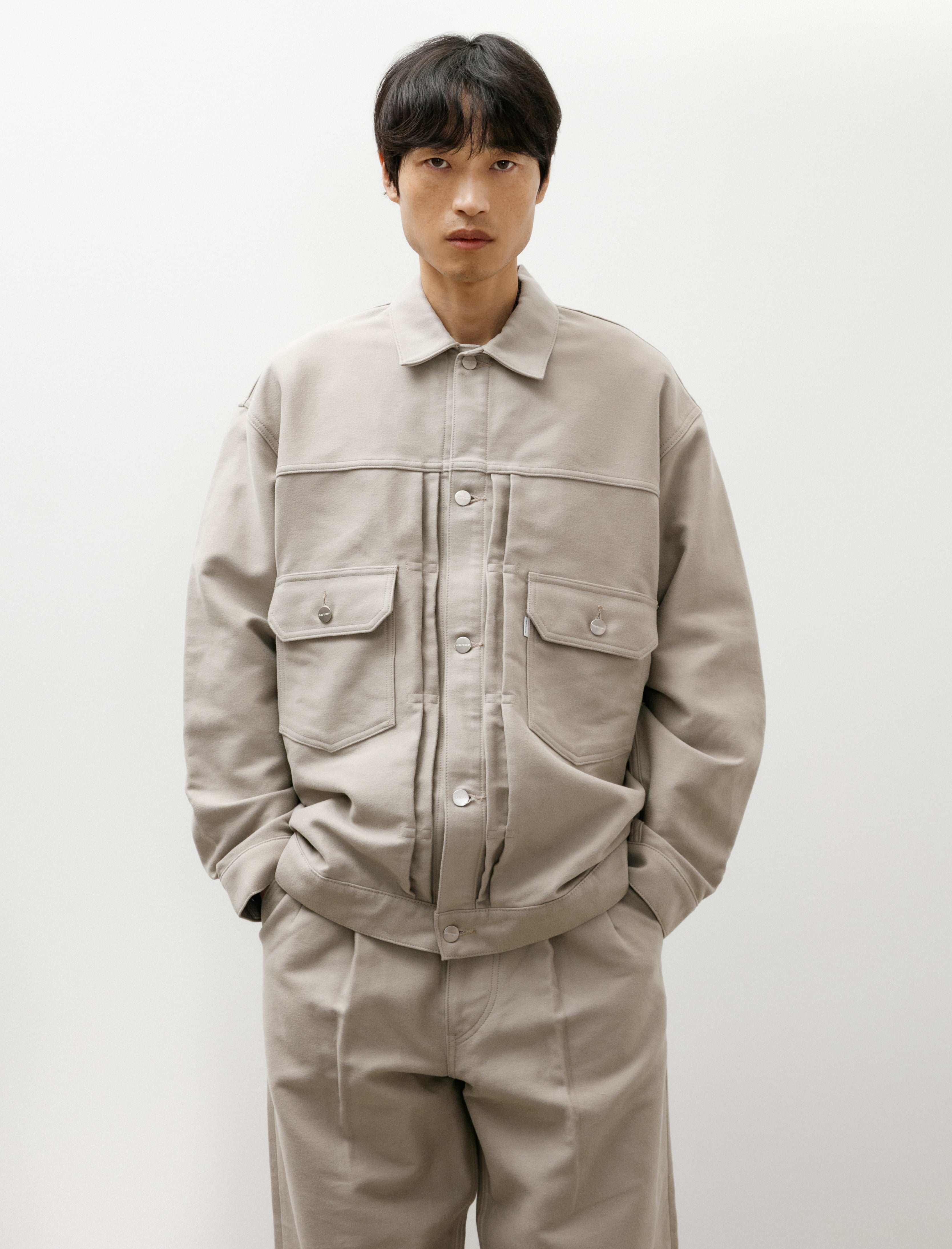 Graphpaper Cotton Double Serge Jacket Ash