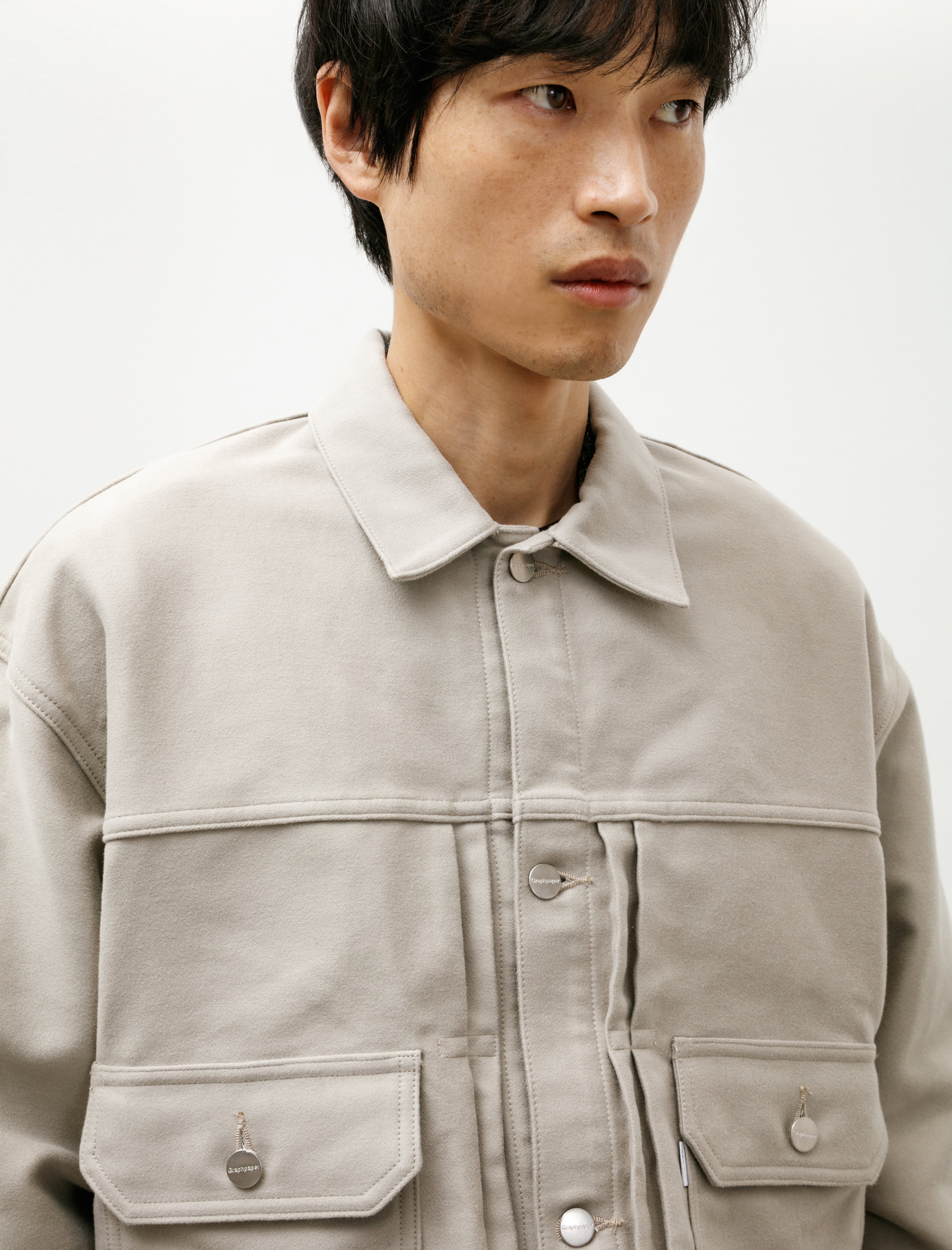 Graphpaper Cotton Double Serge Jacket Ash