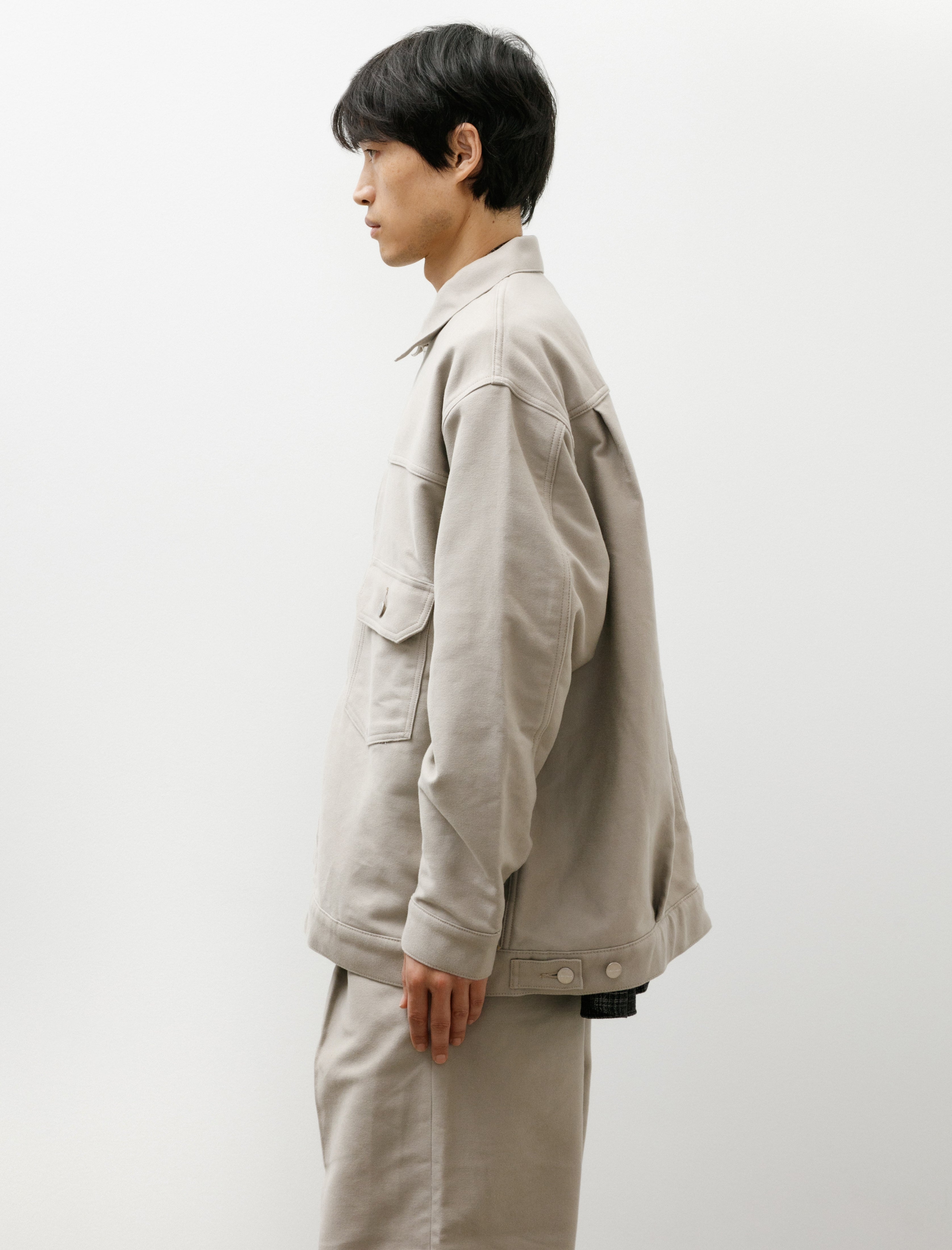 Graphpaper Cotton Double Serge Jacket Ash