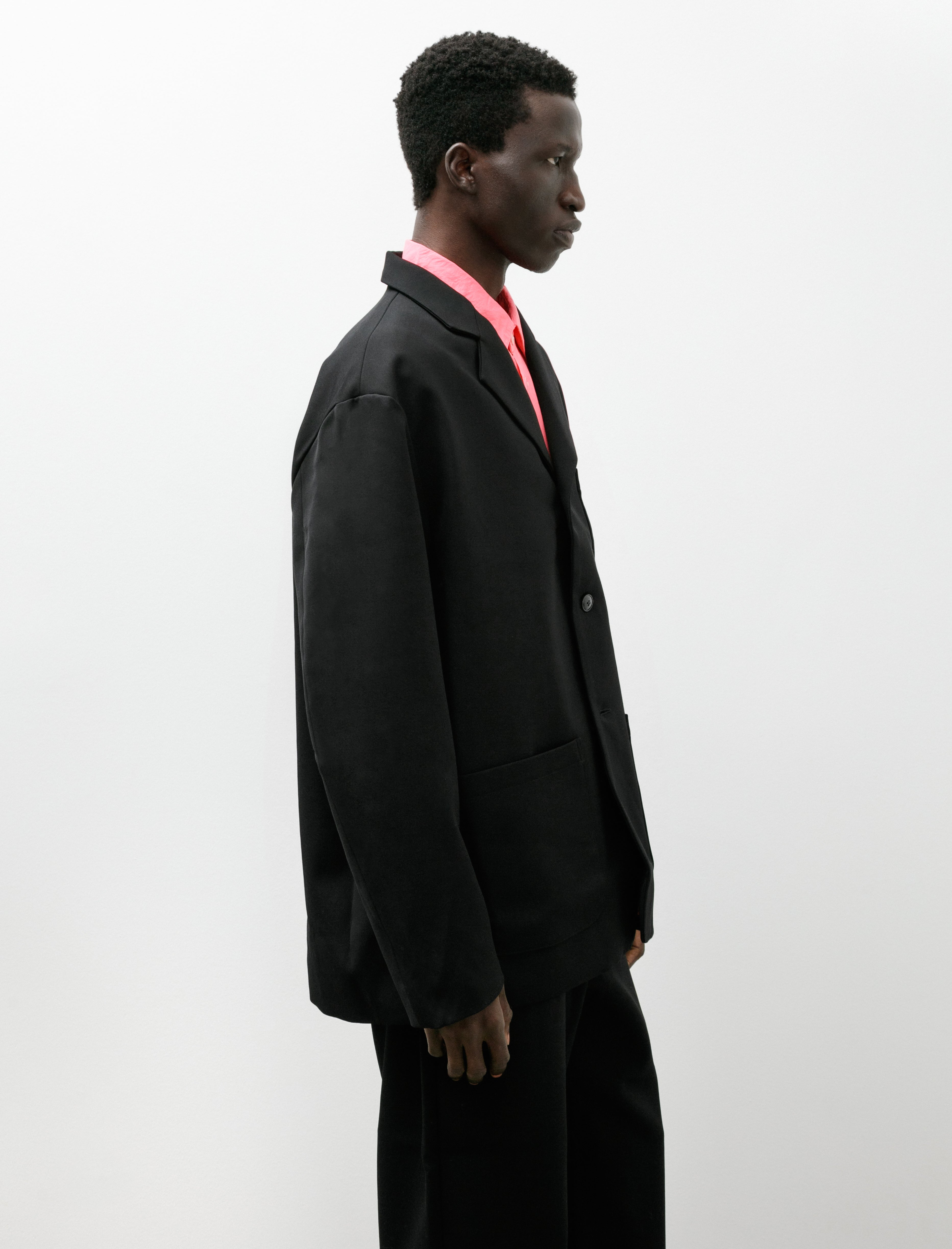 MAN-TLE R21 Y-2 Patch Blazer Black Impact Wool