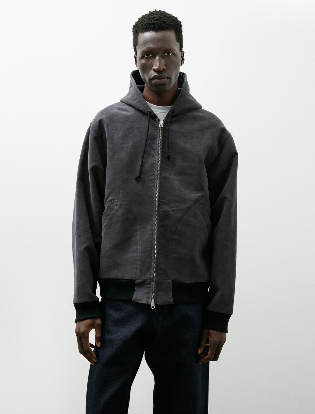 James Coward Parka Heavy Cotton Moleskin Grey – Neighbour