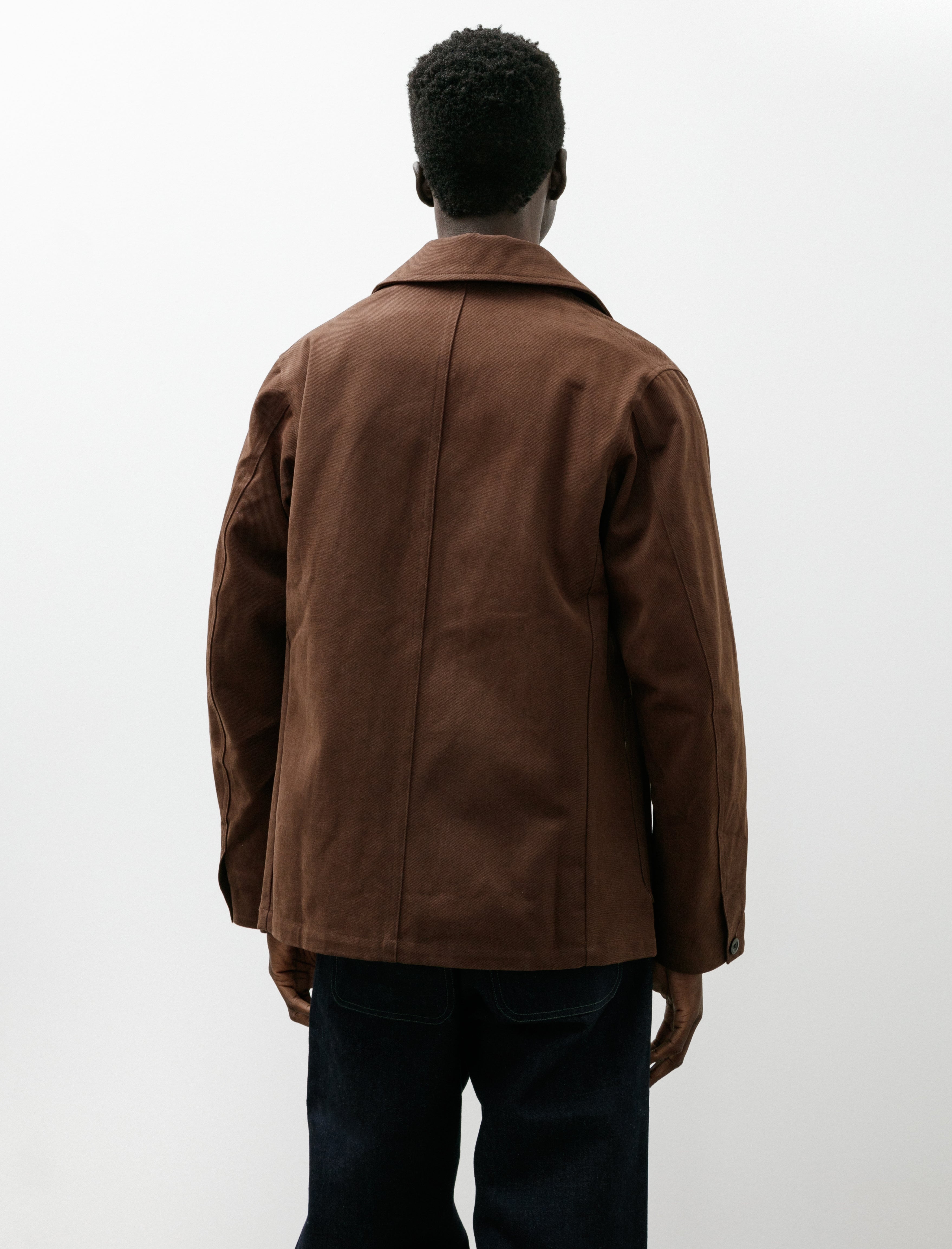 Conkers Bruton Blazer Heavy Peached Cotton Dark Brown