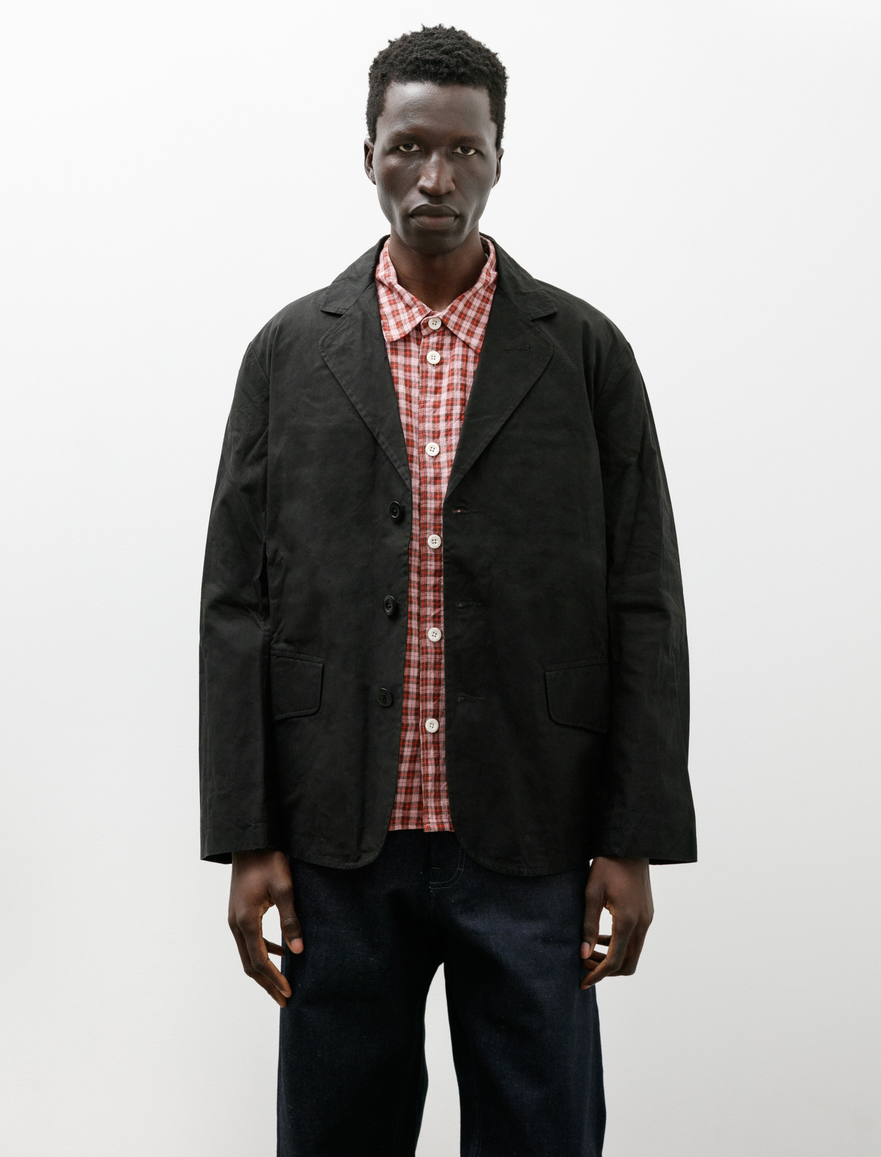 Conkers Rambler Blazer Cotton Dry Wax Black