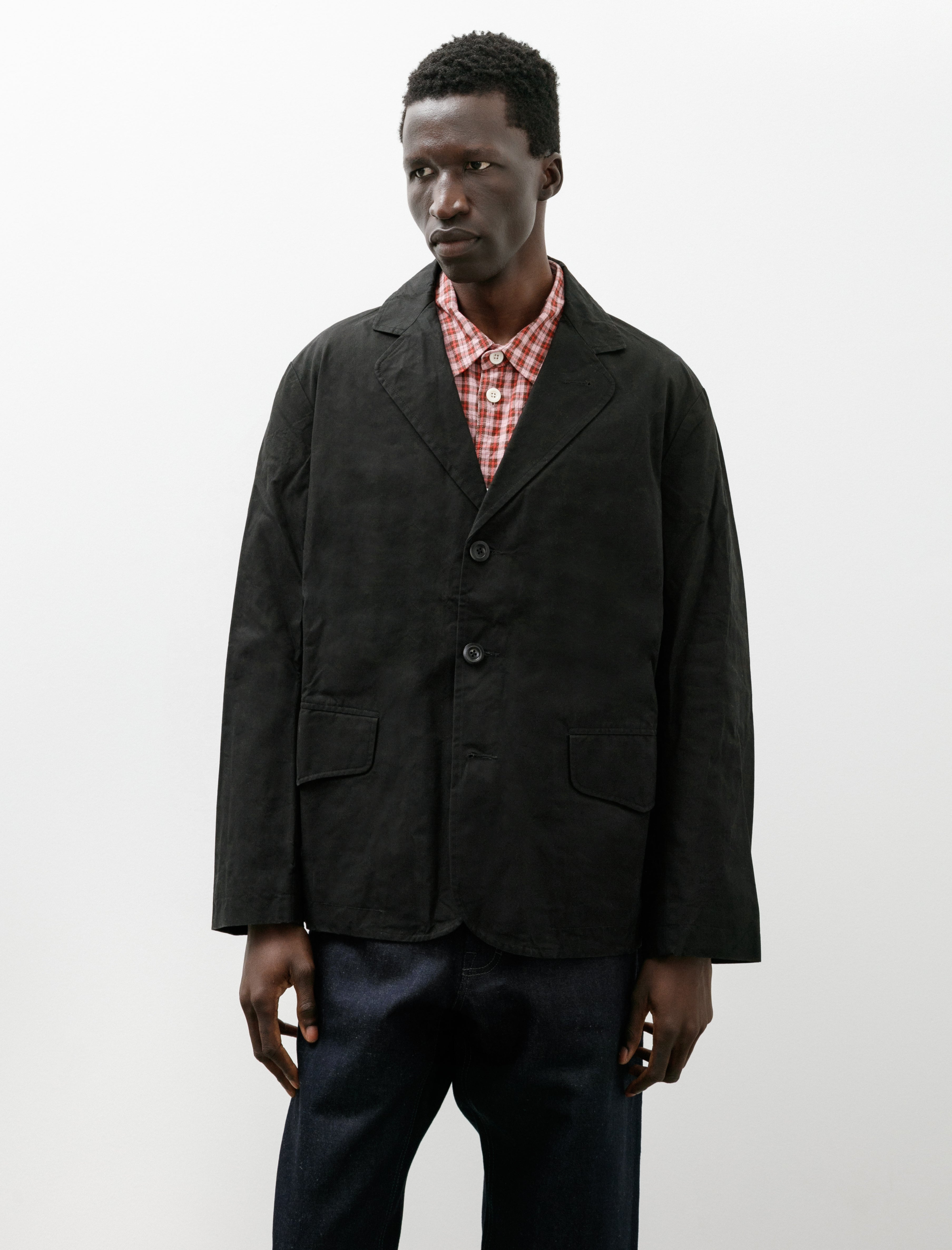 Conkers Rambler Blazer Cotton Dry Wax Black