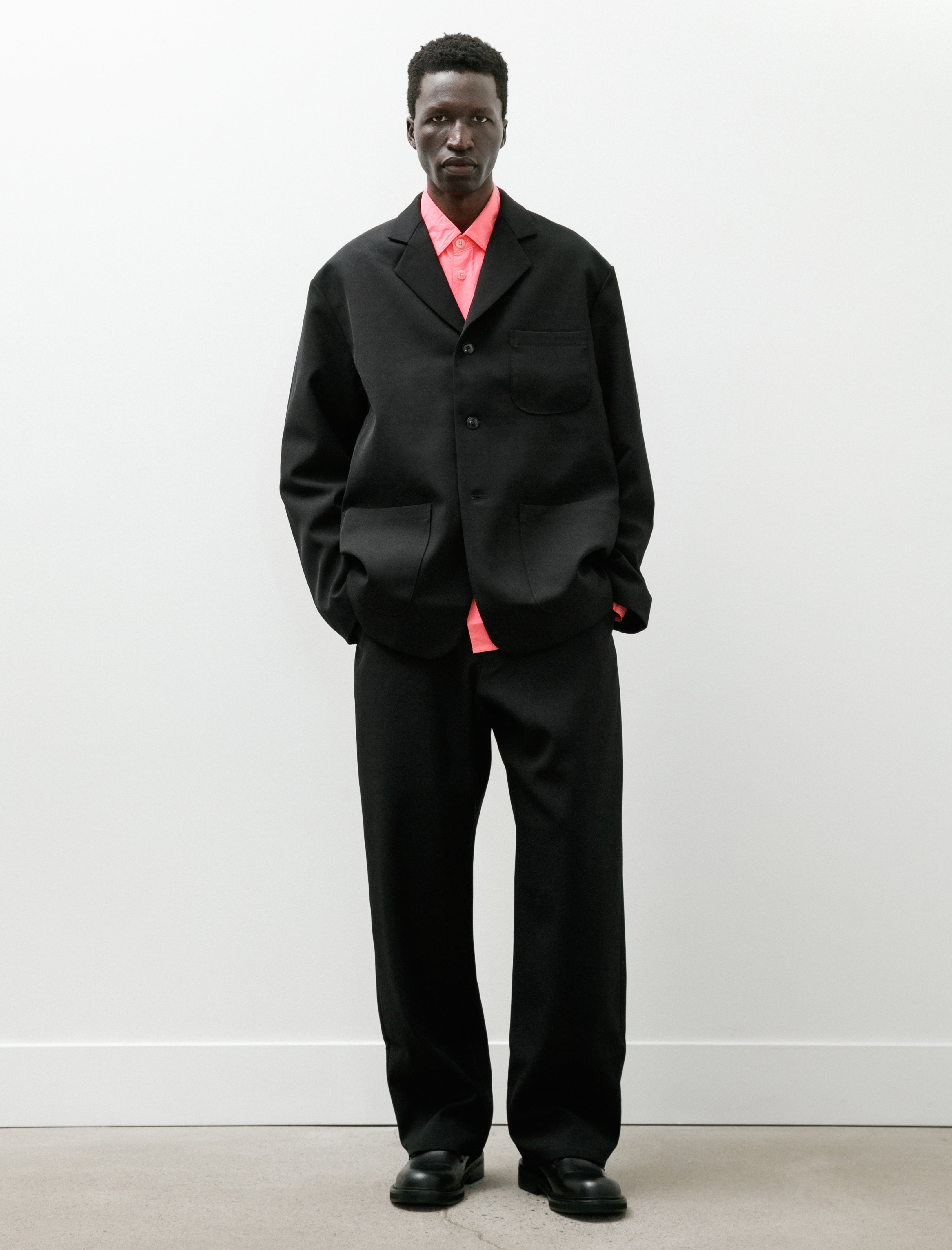 MAN-TLE R21 Y-2 Patch Blazer Black Impact Wool