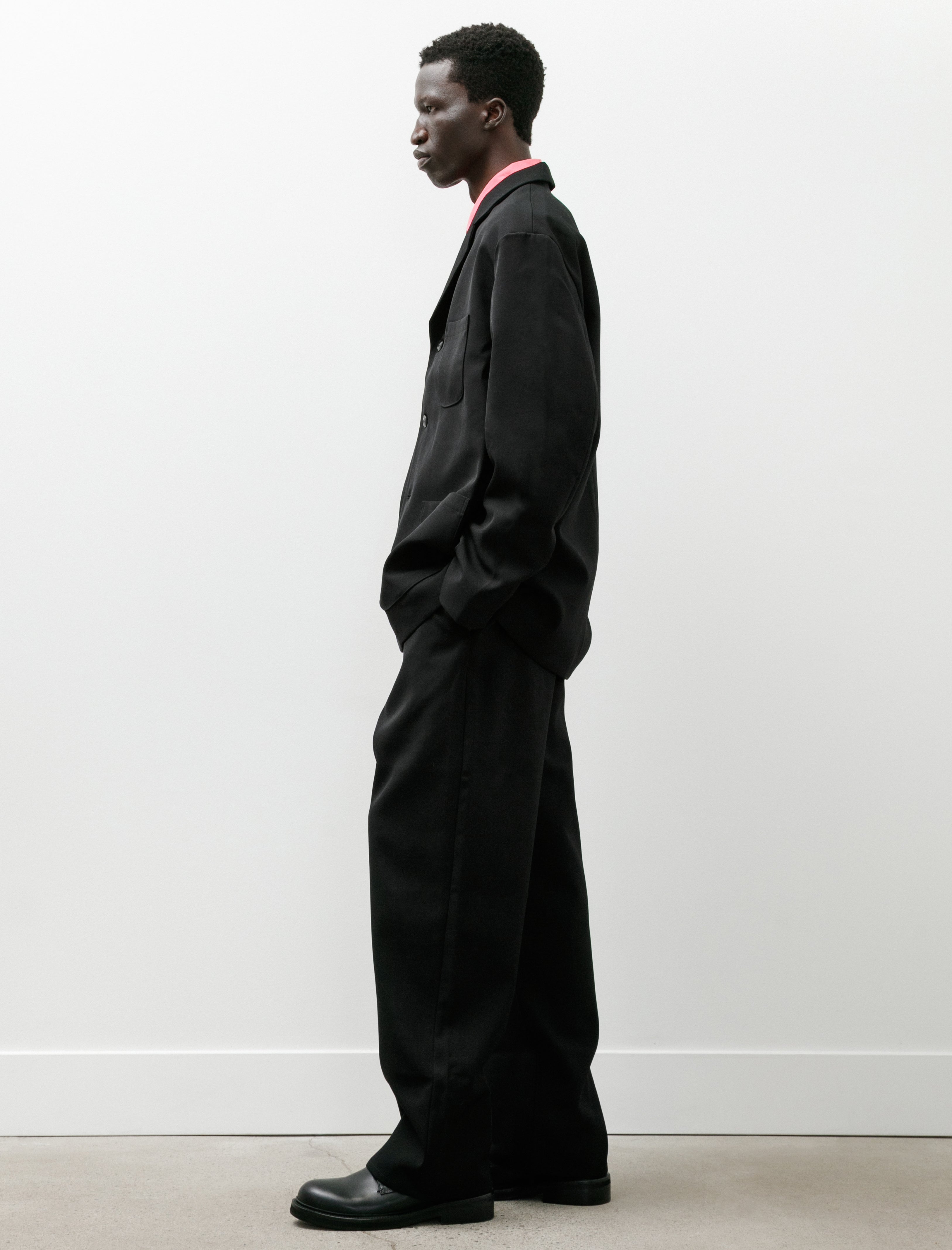 MAN-TLE R21 Y-2 Patch Blazer Black Impact Wool
