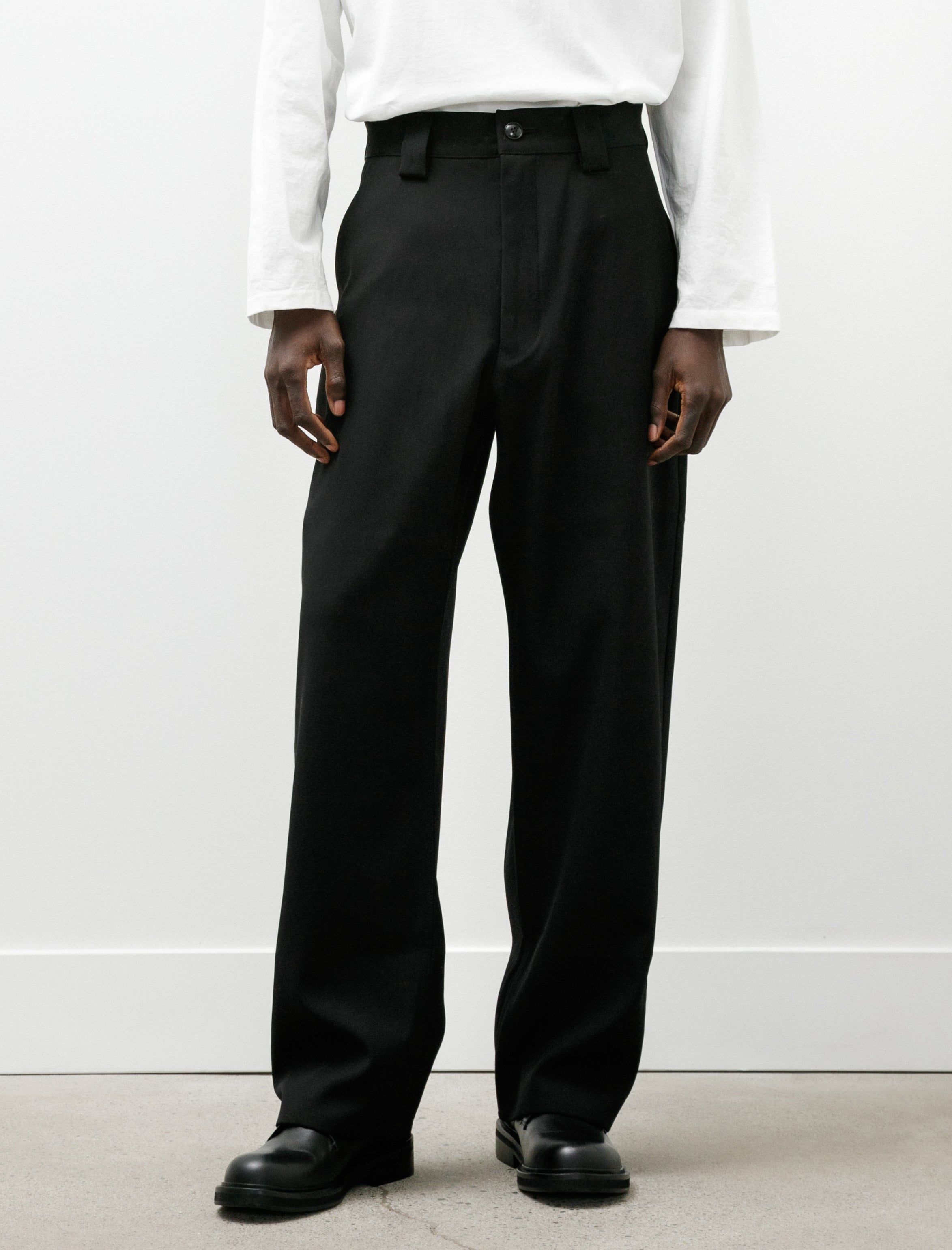 MAN-TLE R21 Y-6 Patch Pants Black Impact Wool