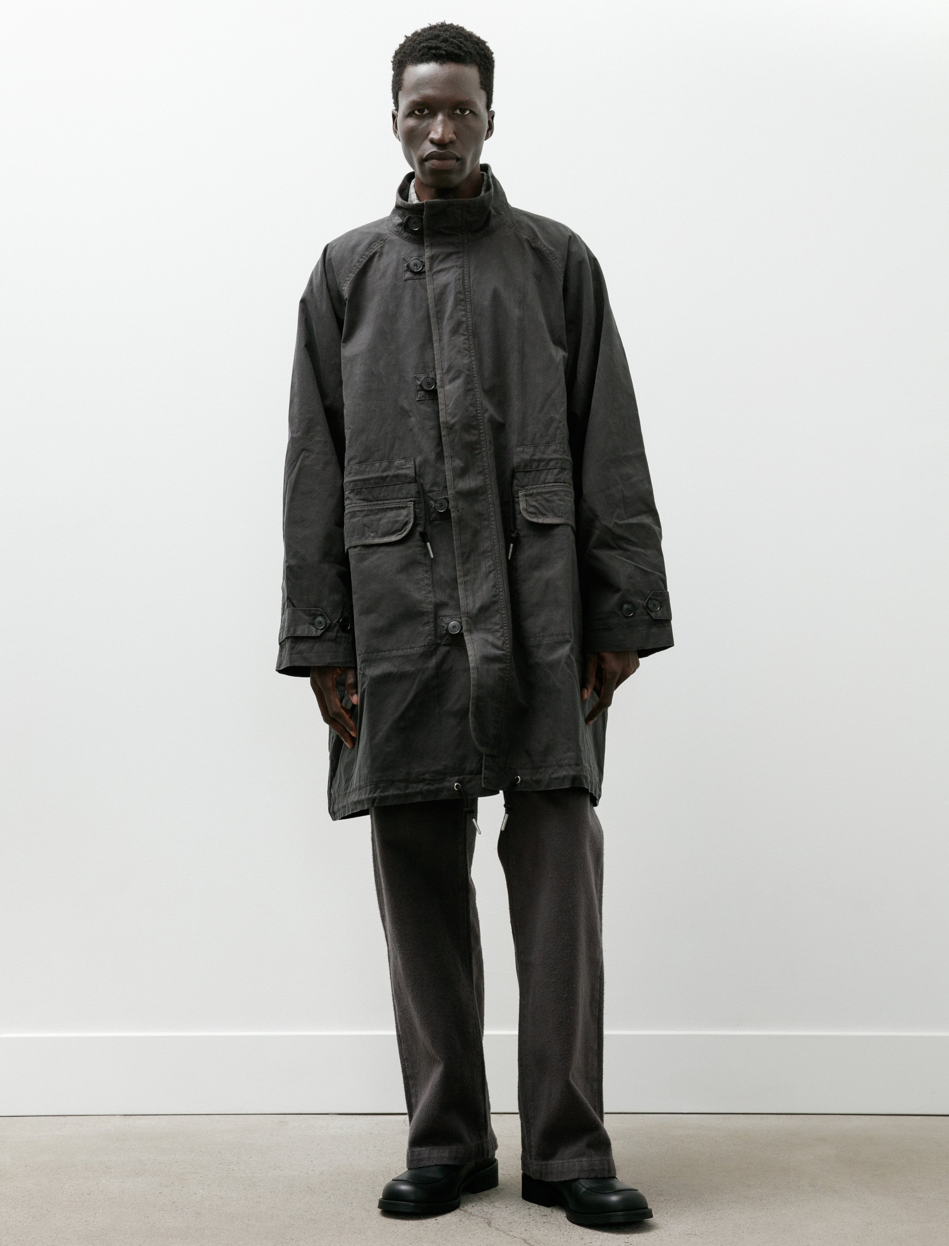 mfpen Region Jacket Dusty Black Dense Cotton