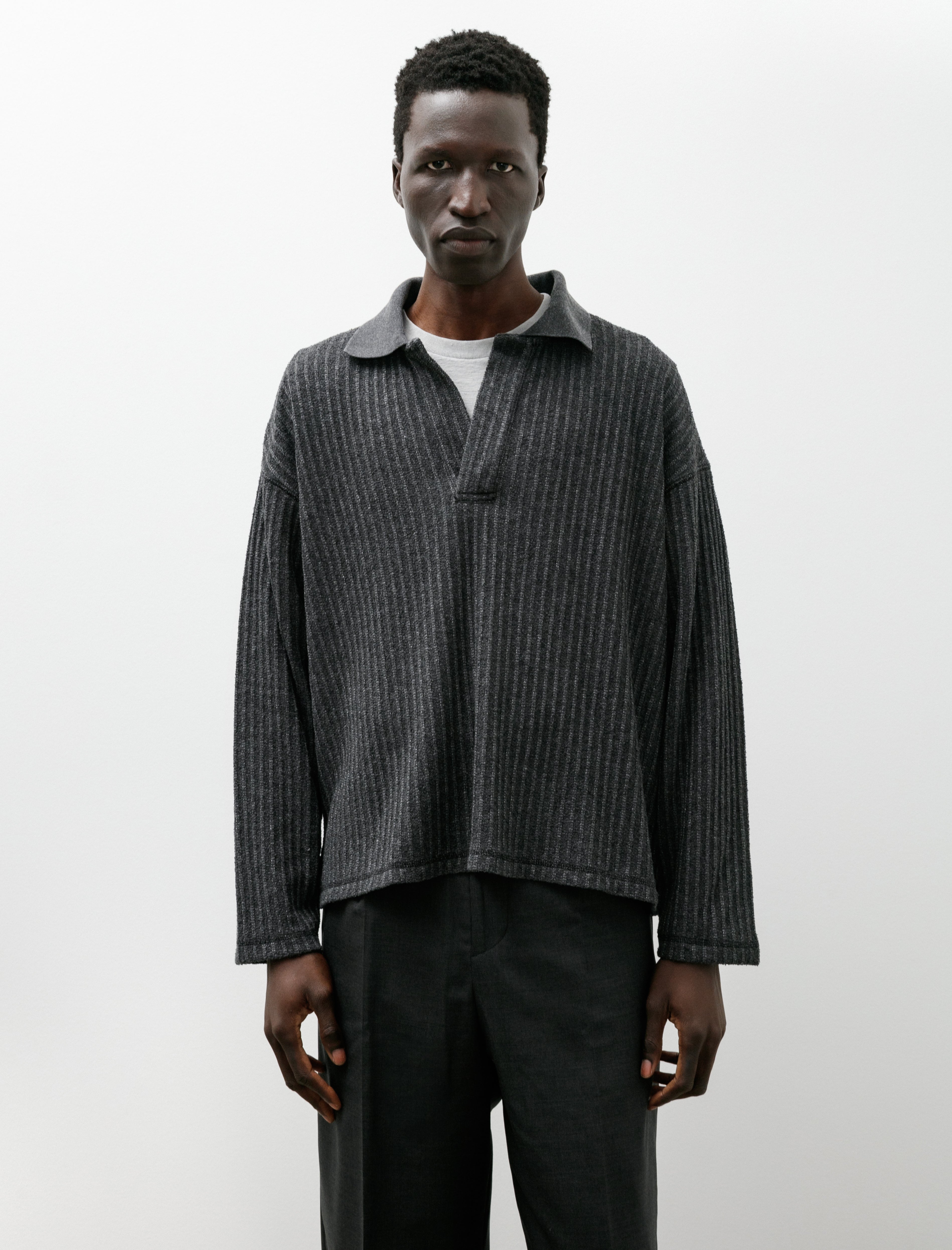 mfpen Rolodex Polo Grey Boucle Rib