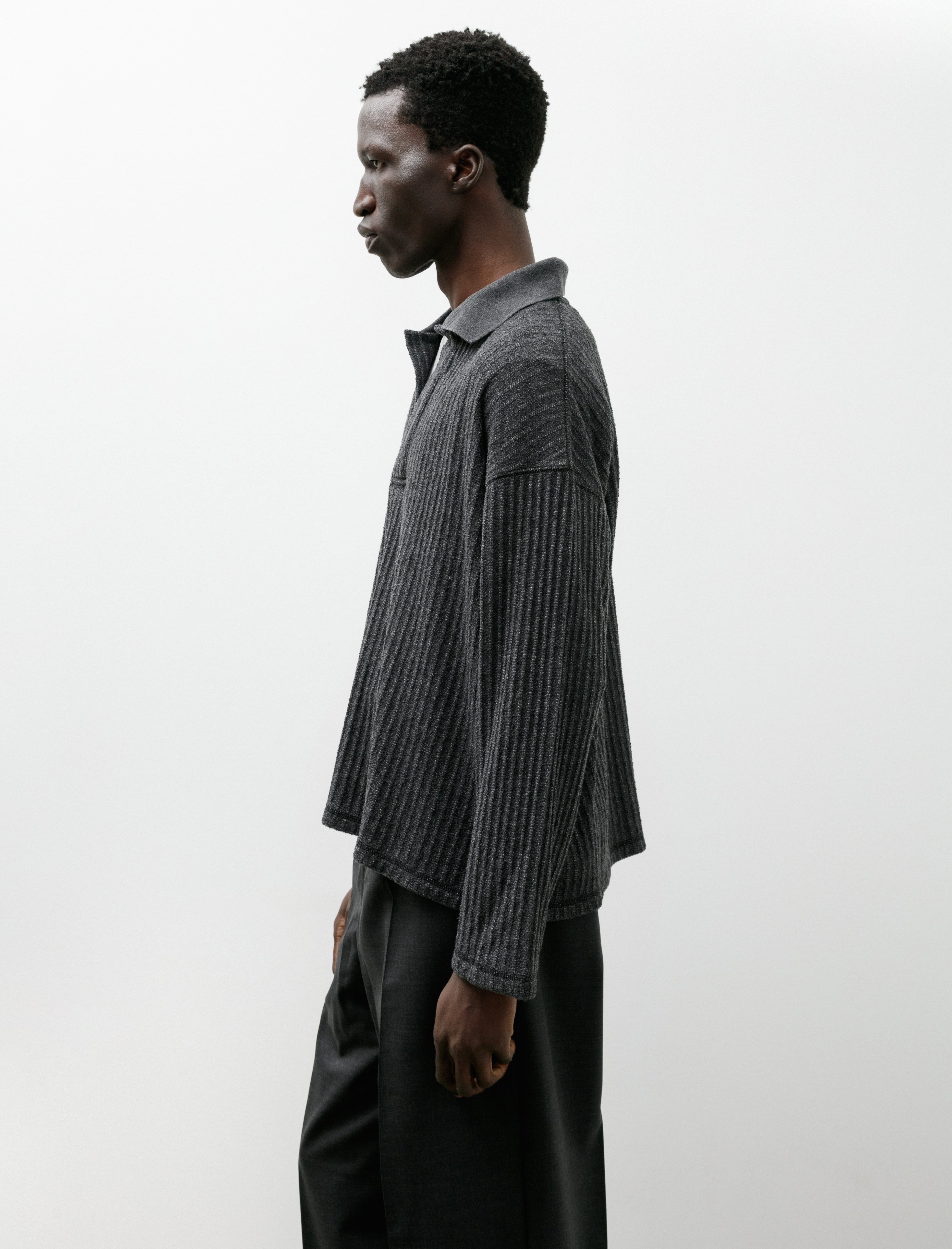 mfpen Rolodex Polo Grey Boucle Rib
