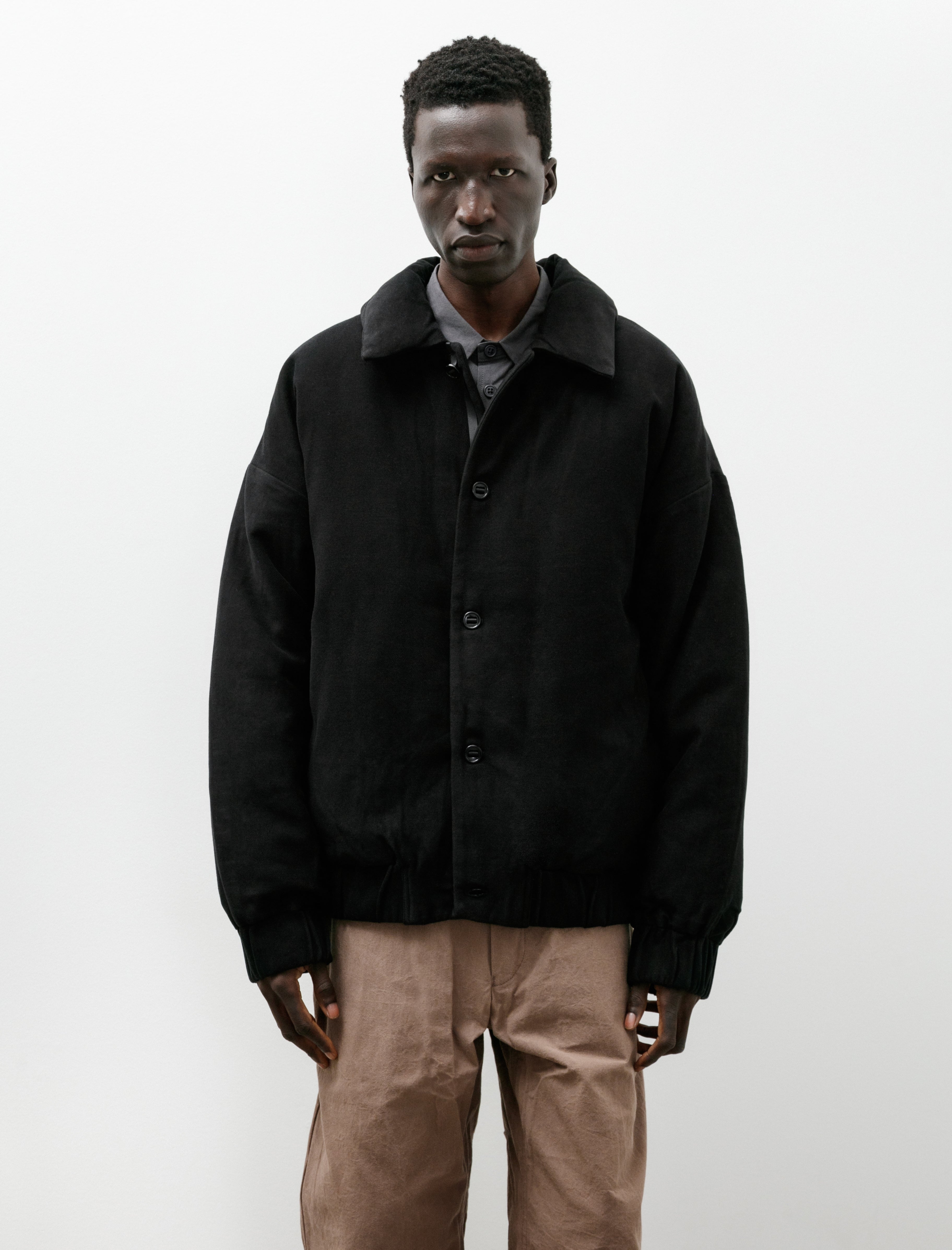 MAN-TLE R21 Down-3 Down Blouson Fluid Supima Back Satin