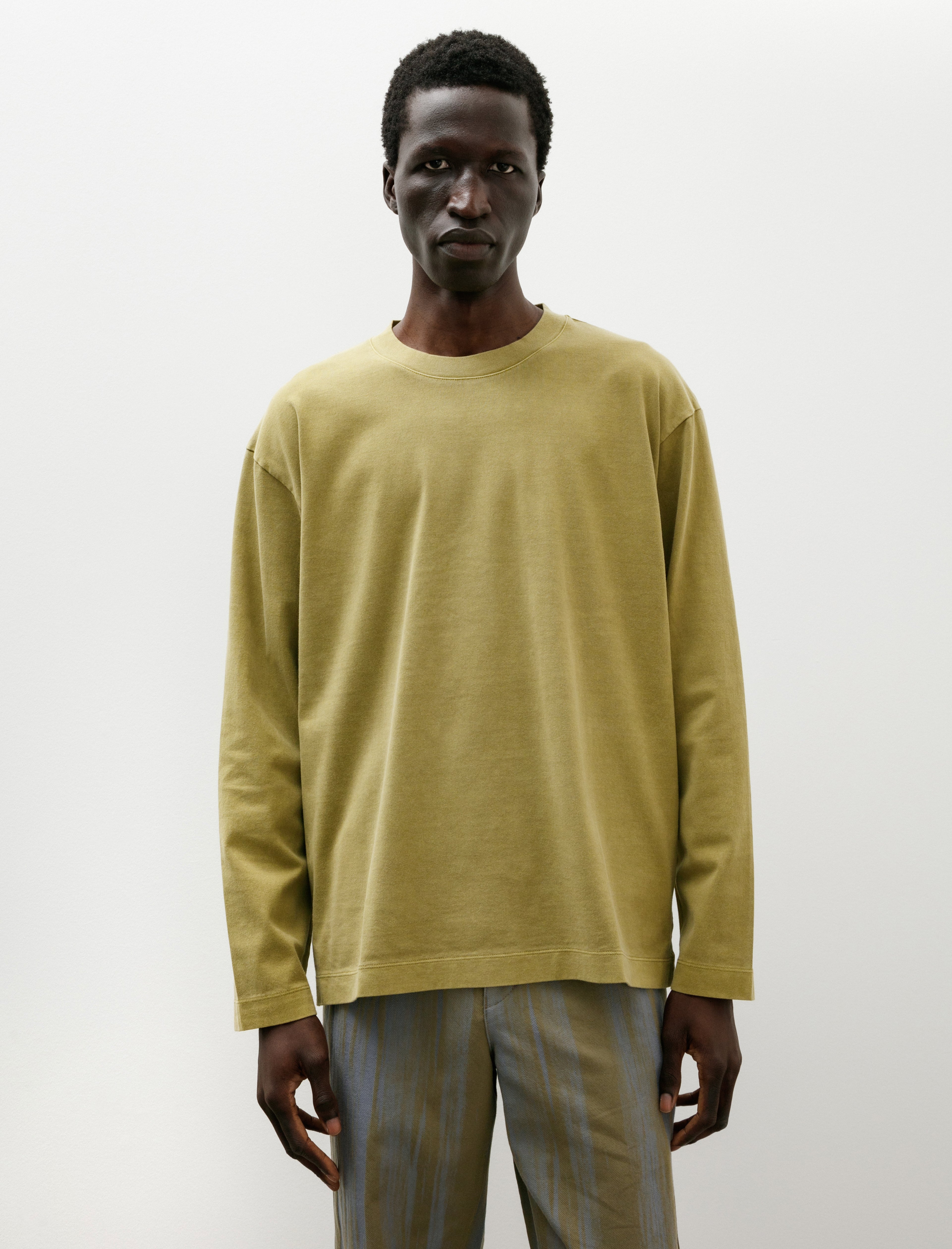 Issey Miyake Pigment Long Sleeve T-Shirt Mustard
