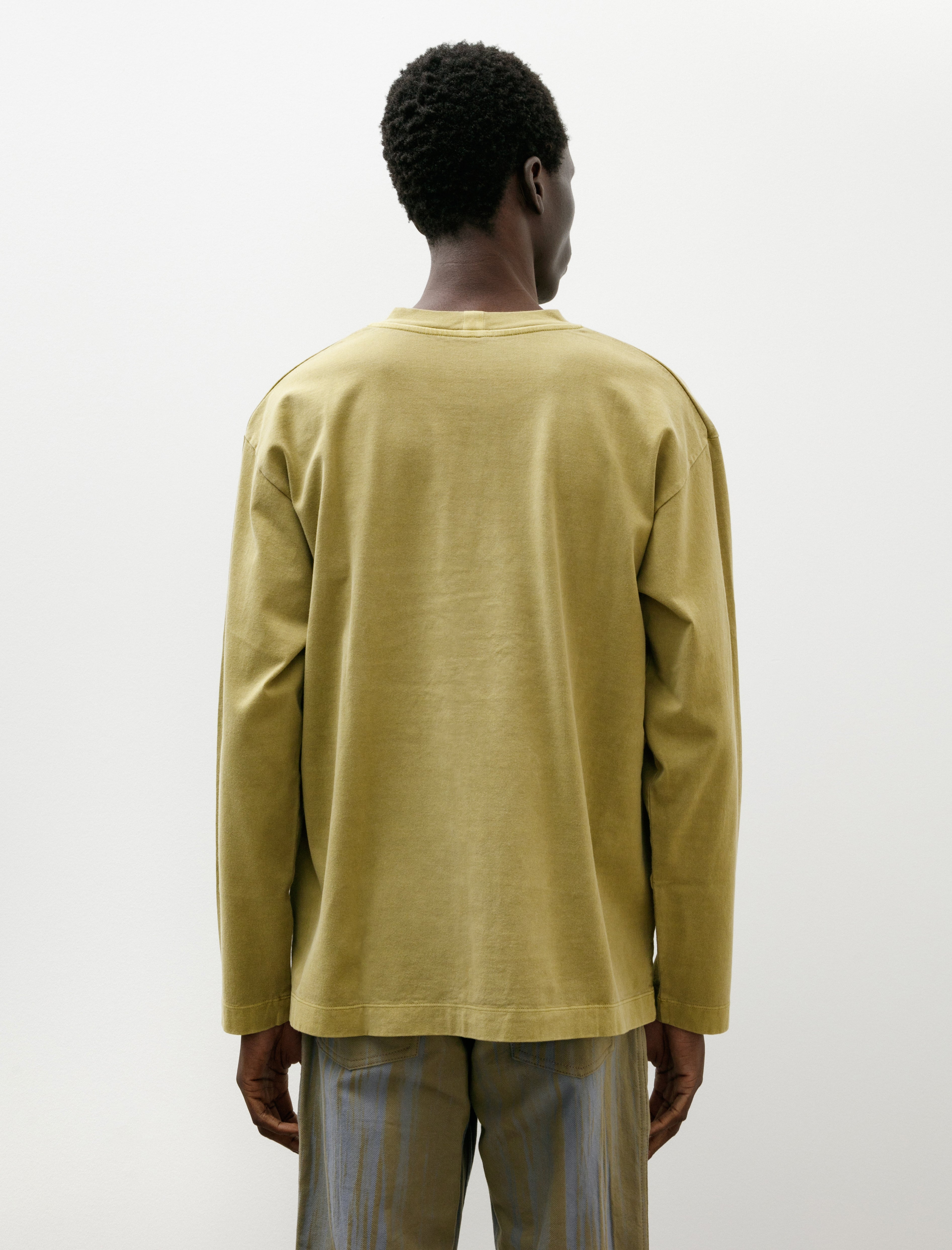 Issey Miyake Pigment Long Sleeve T-Shirt Mustard