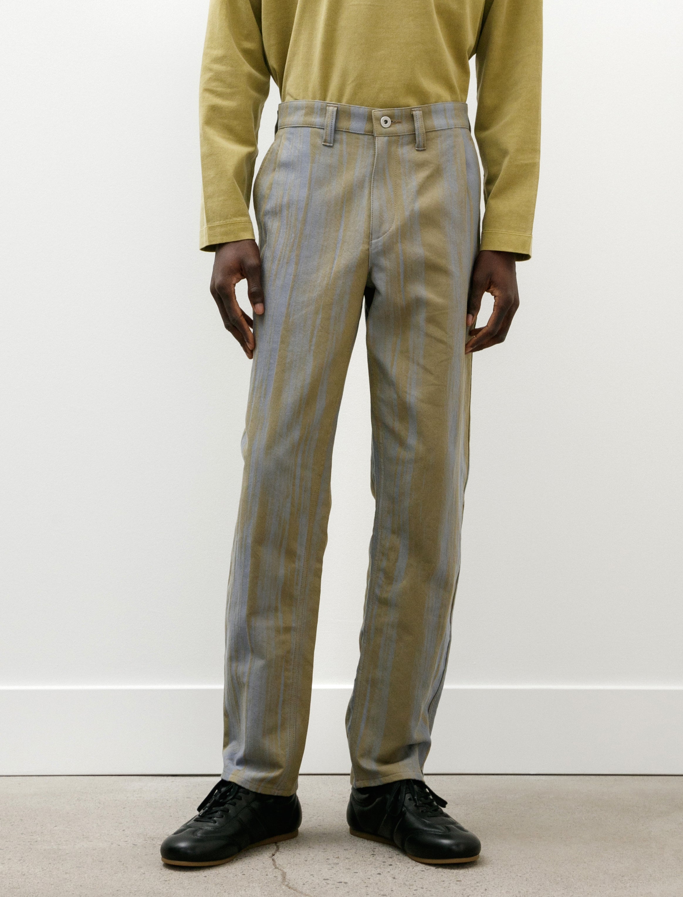 Issey Miyake Jeans Jacquard Khaki