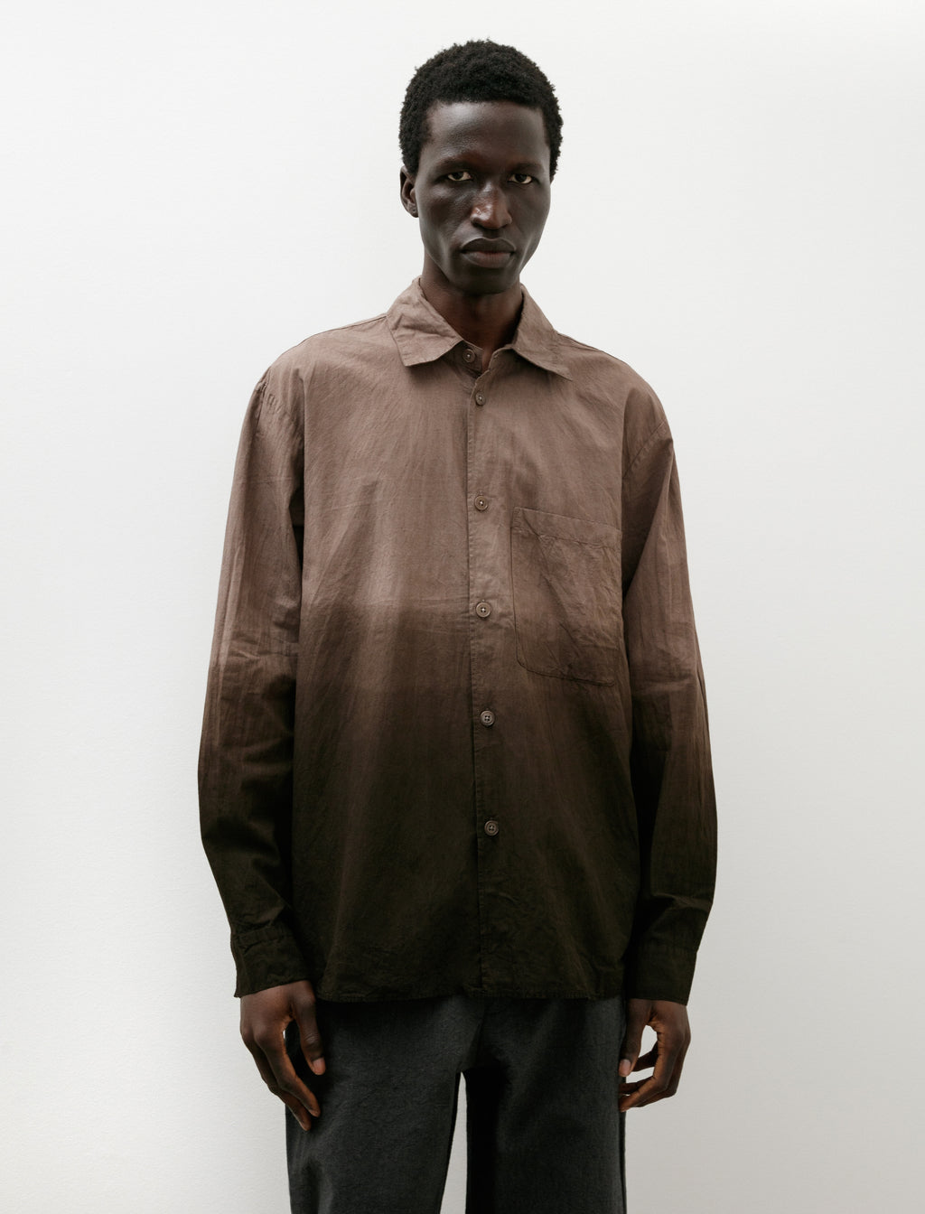 トップス Name. COTTON TWILL OMBRE CUT-OFF SHIRT nbrmensept232025jamesecomm-