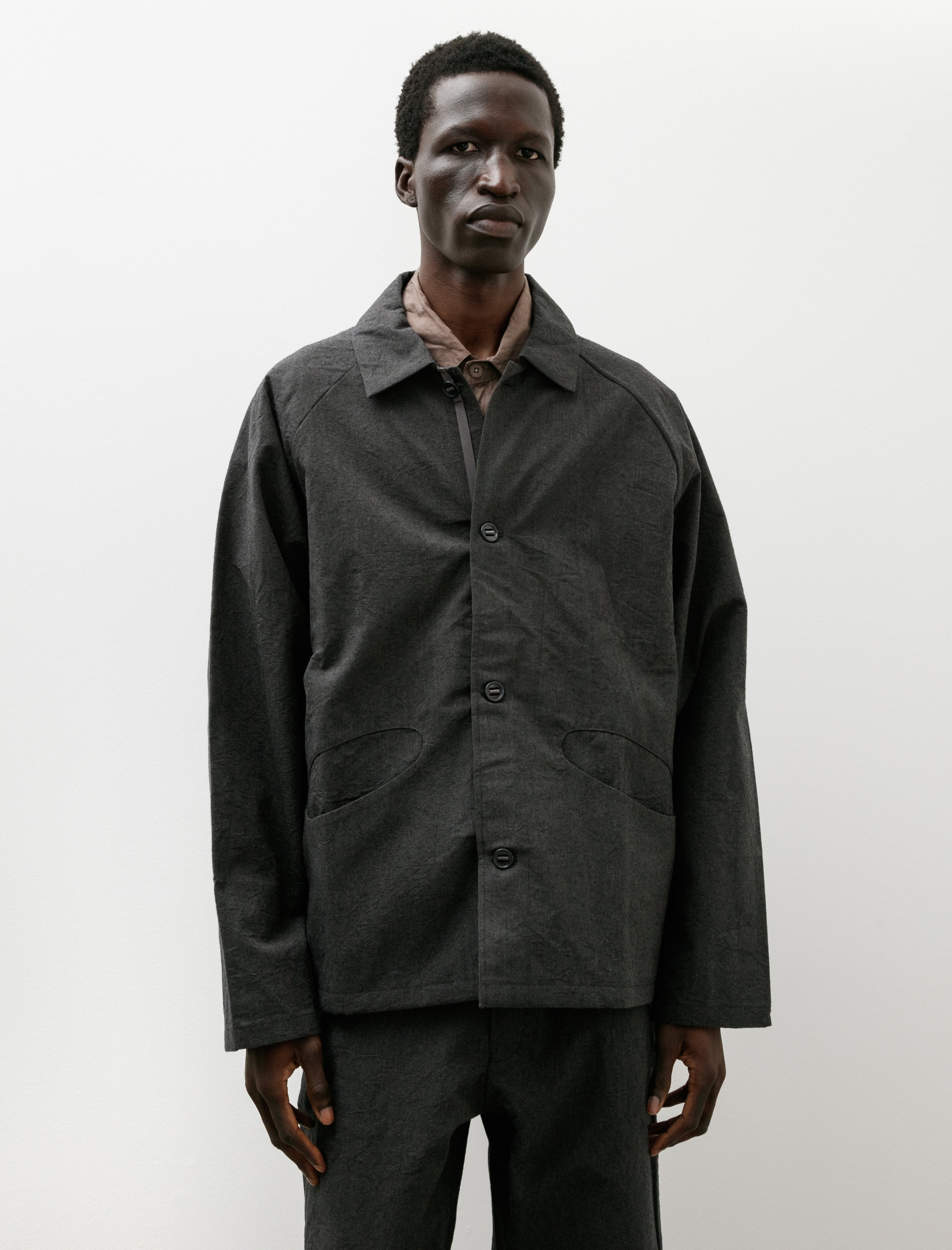 MAN-TLE R19 Shirt-3 Boat Shirt Granite Wool