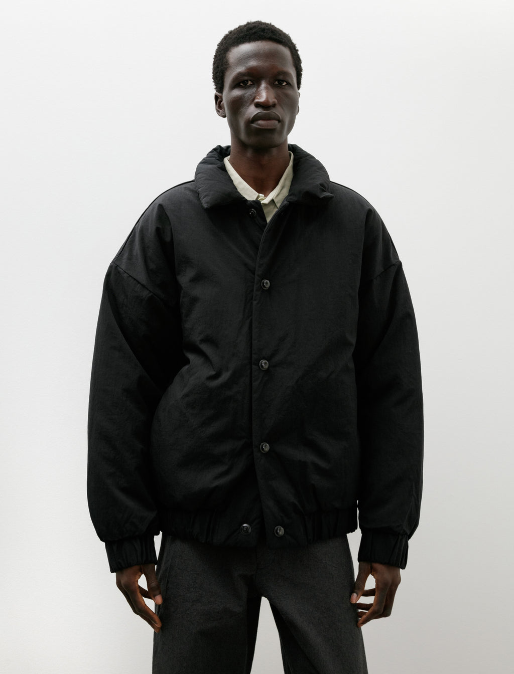 MAN-TLE R19 Down-6 Double Down Blouson Black Recycled Nylon