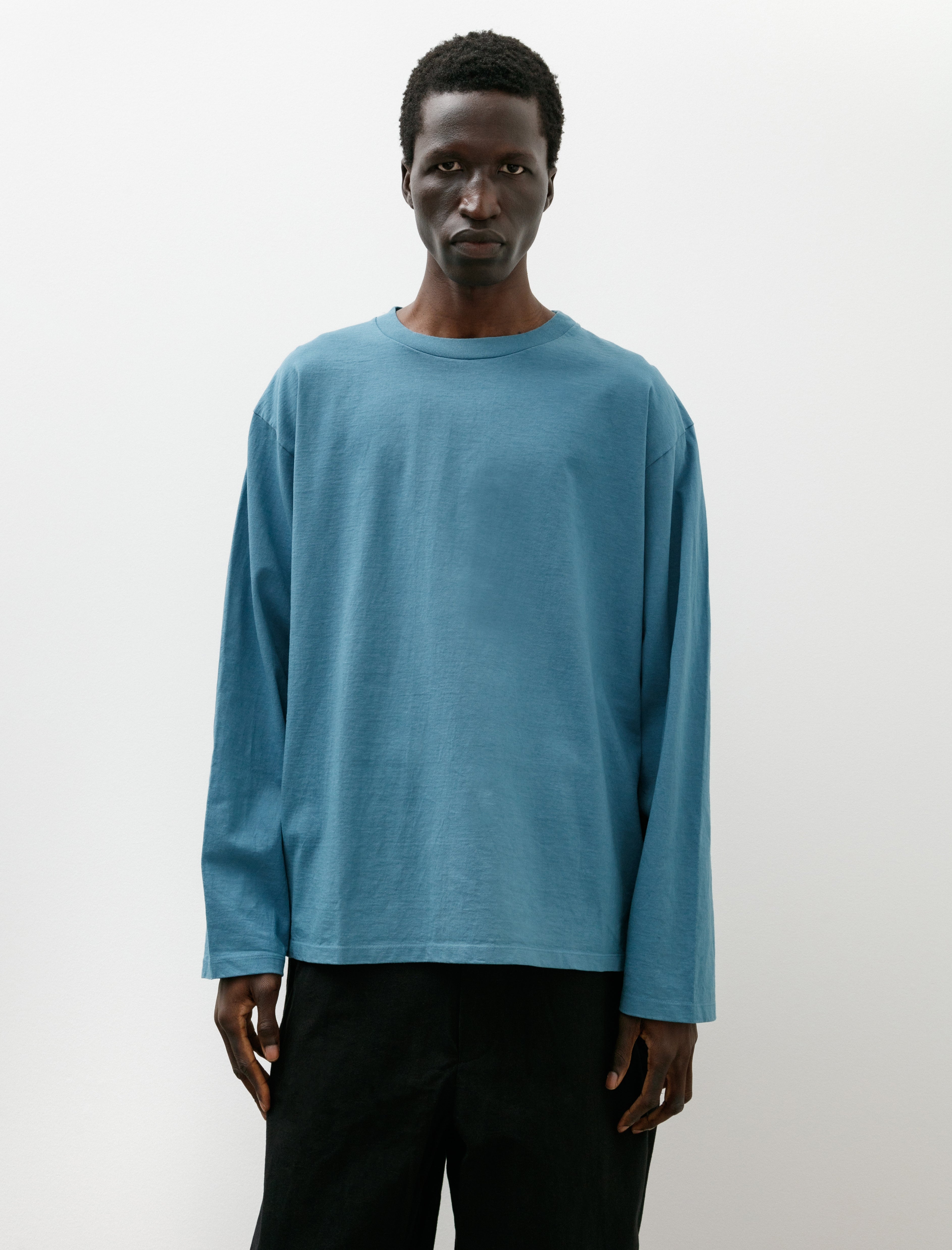 MAN-TLE R19 T-Shirt-3 Big T-Shirt Long Sleeve Aqua