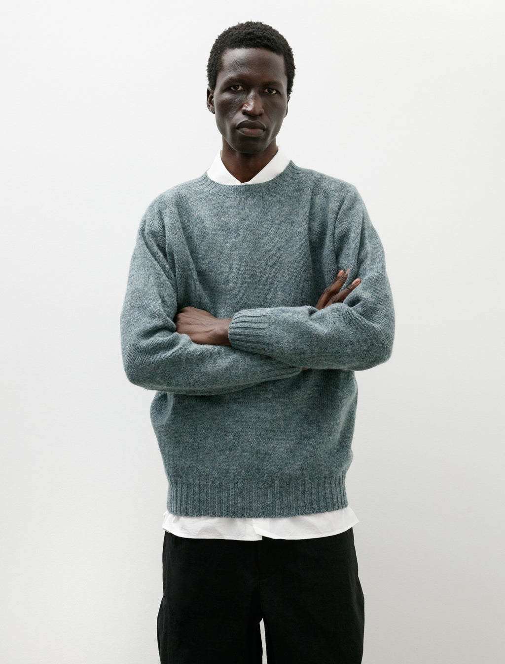 Neighbour Pure Wool Sweater Verdigris