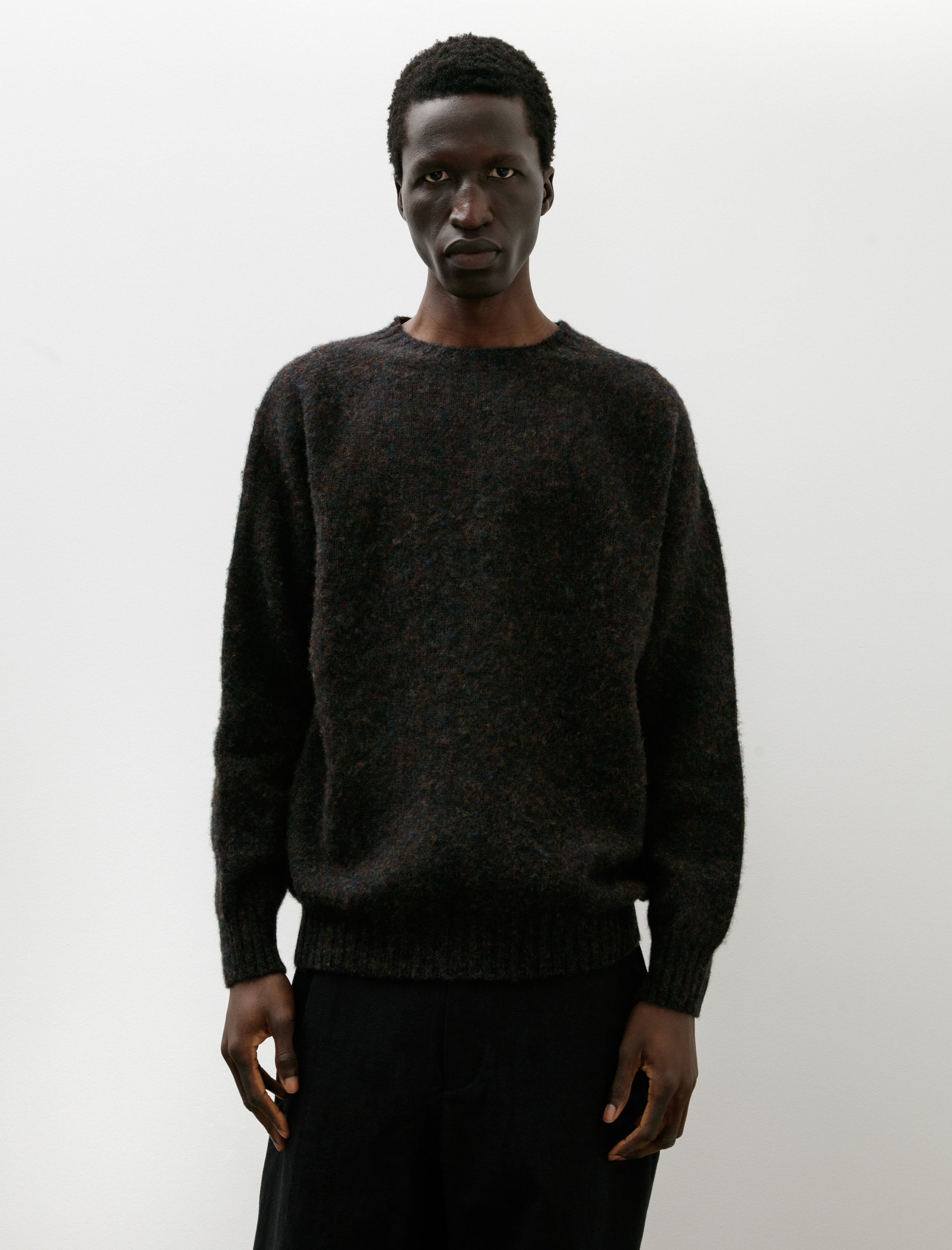 Neighbour Shaggy Pure Wool Sweater Volcano