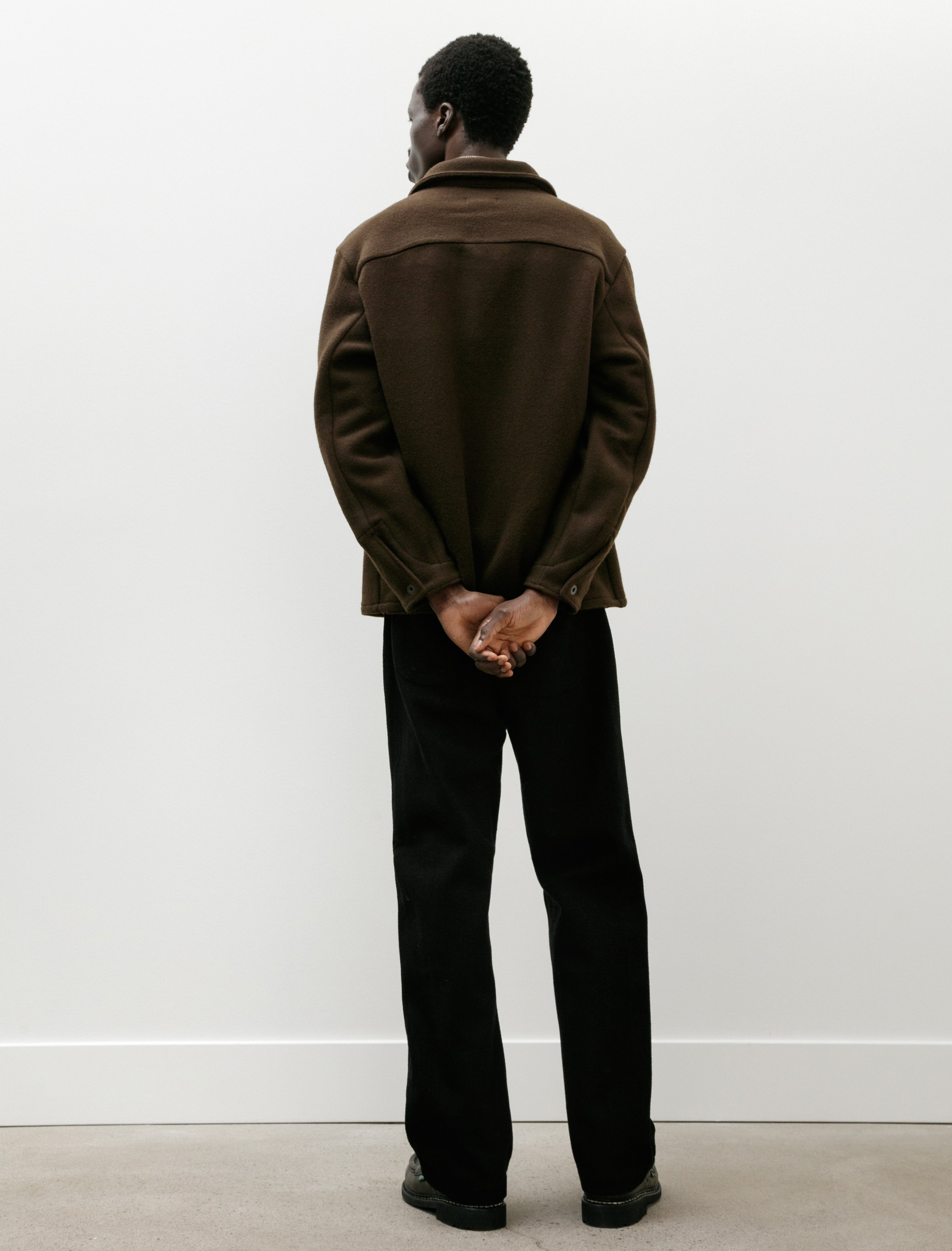 Evan Kinori Four Pocket Pant Cotton Kersey Black