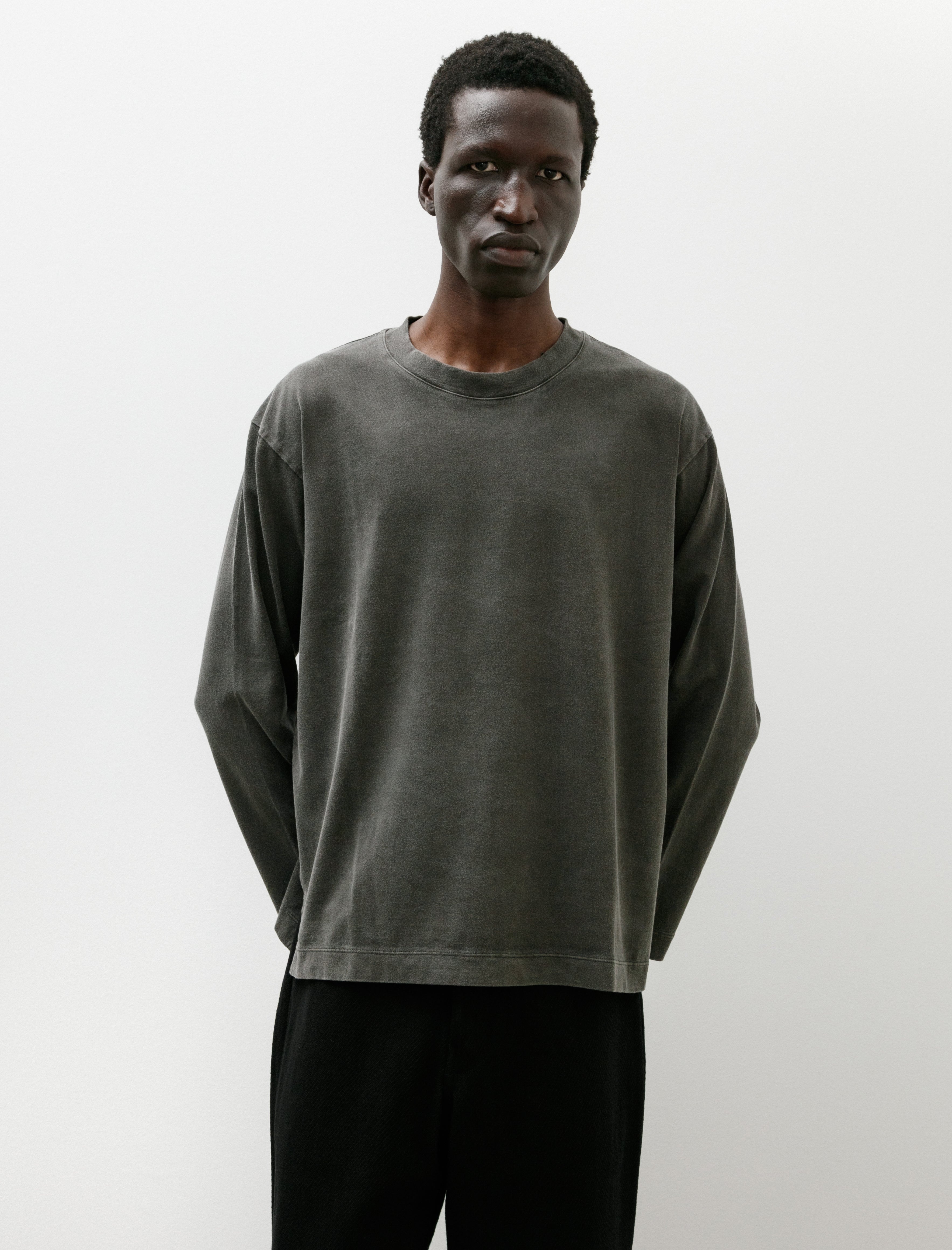 Issey Miyake Pigment Long Sleeve T-Shirt Black