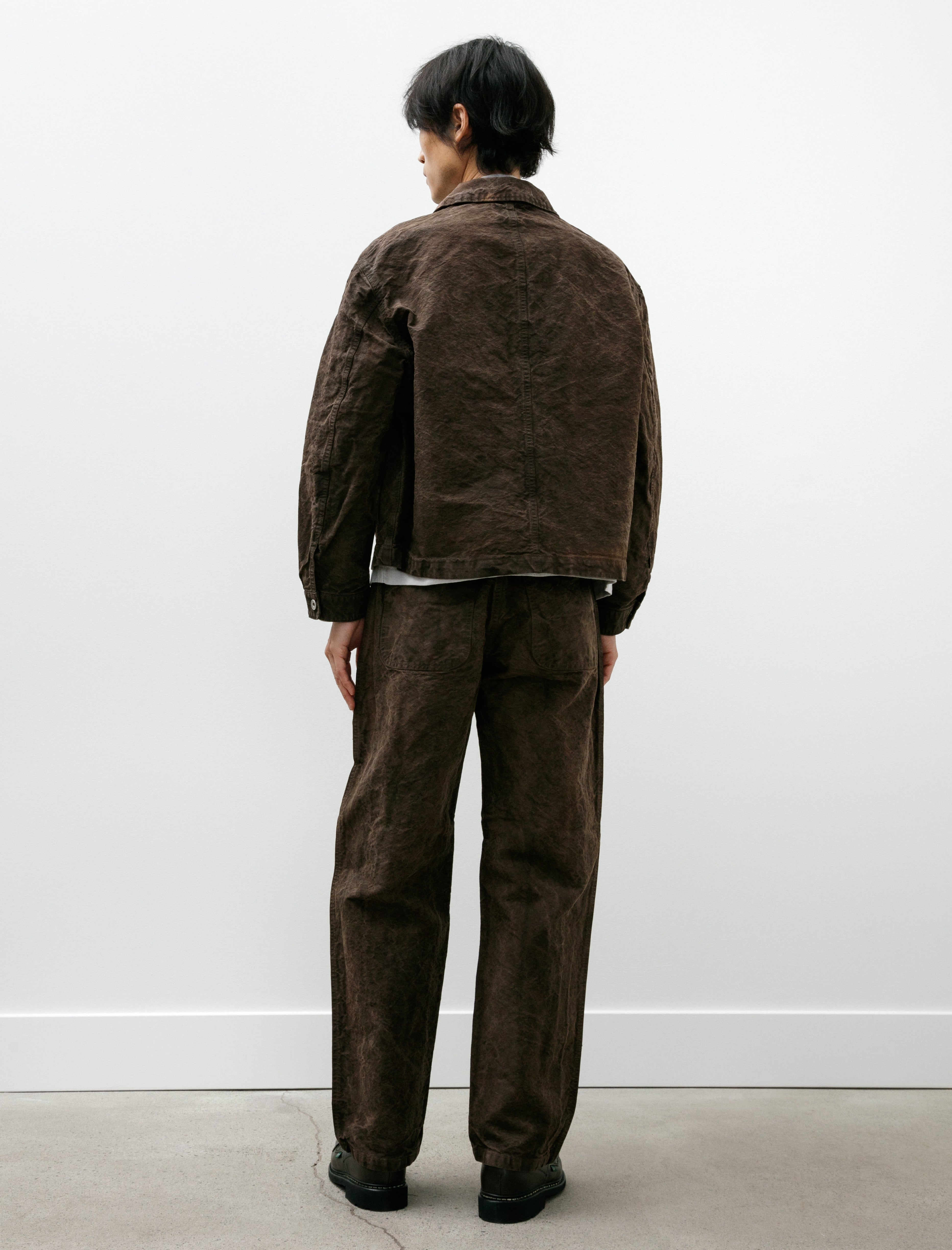 James Coward 5PKT Jean Persimmon Garment Dyed Cotton Washi Duck