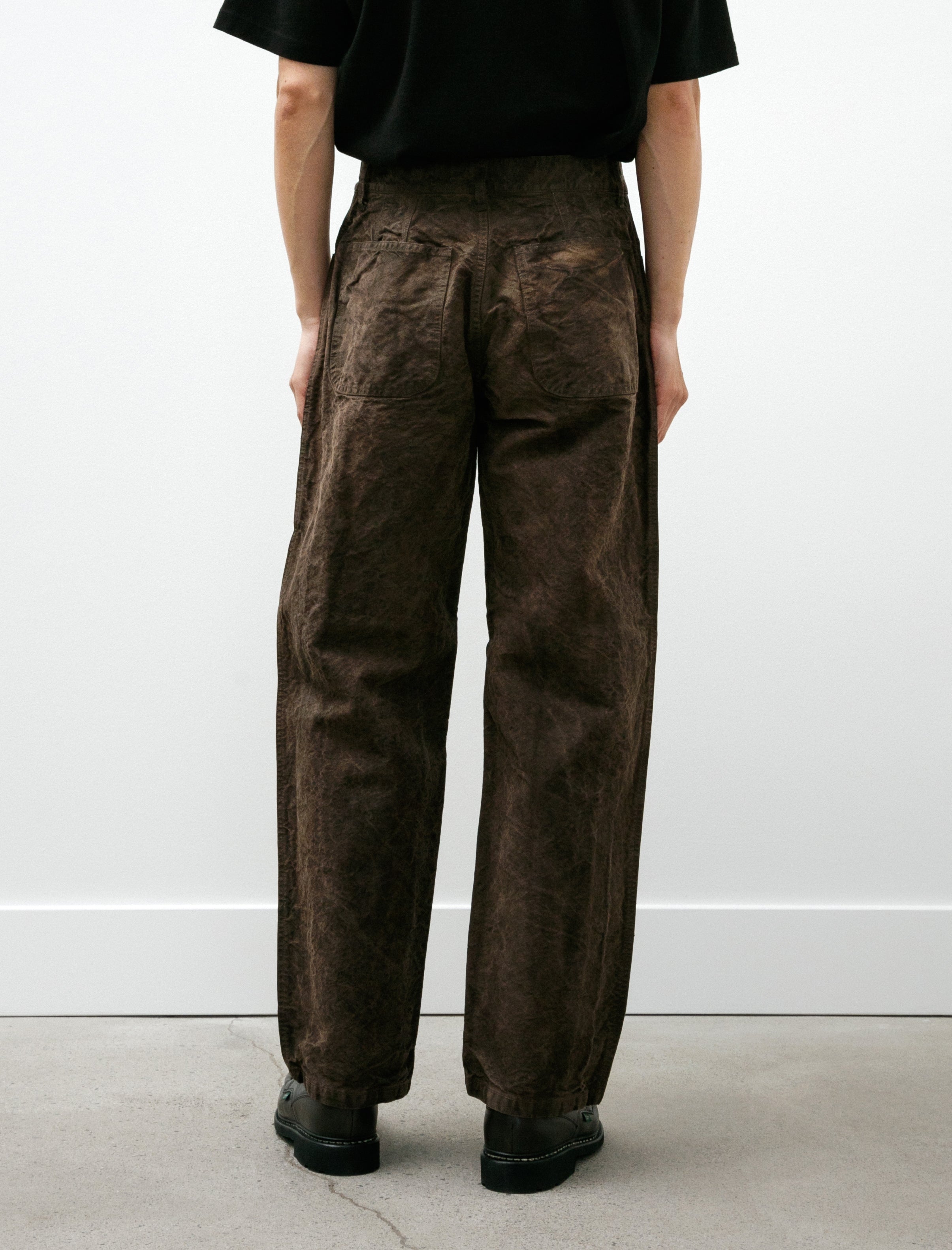 James Coward 5PKT Jean Persimmon Garment Dyed Cotton Washi Duck