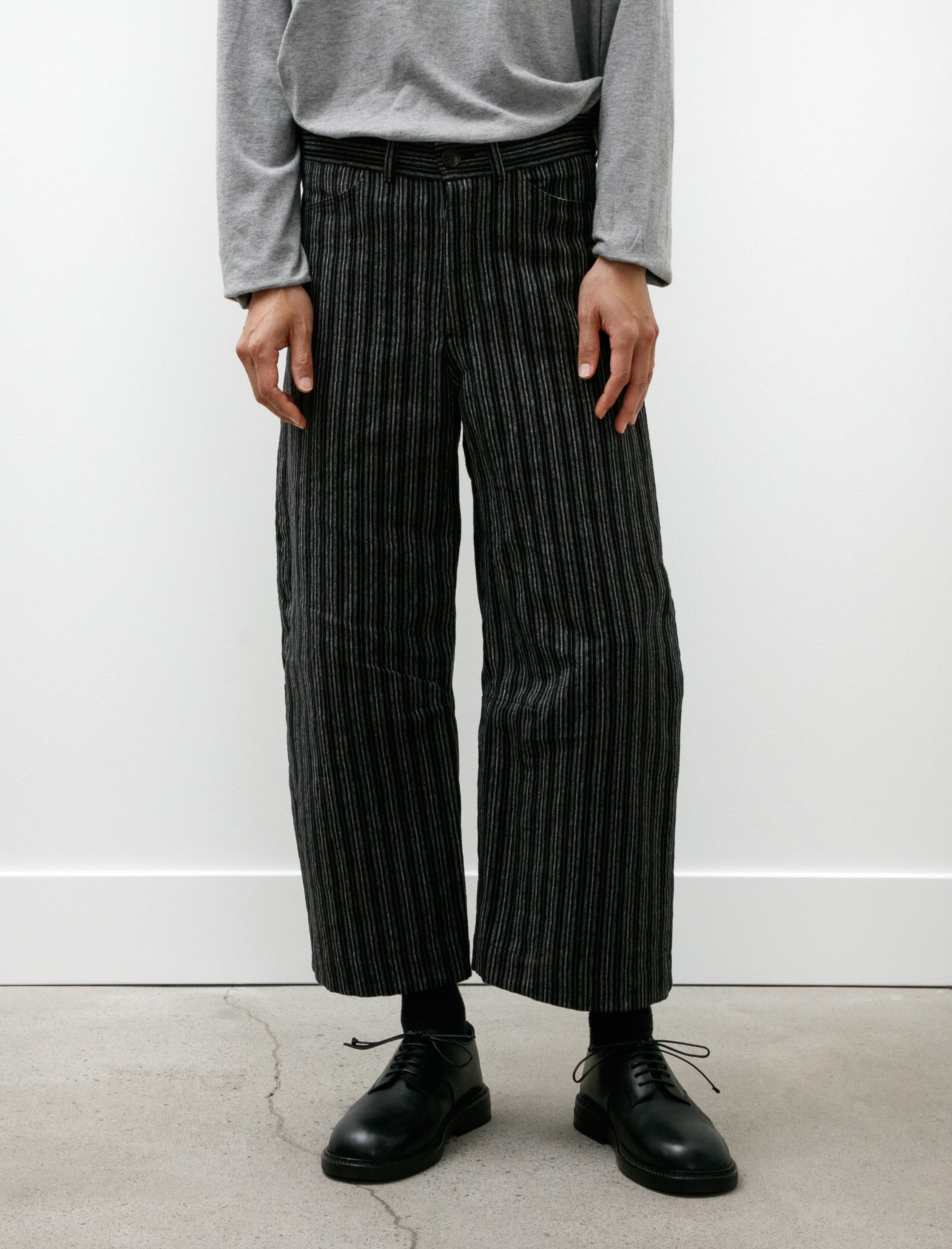 Unkruid Inmo Trousers Black Striped Heavy Coutil