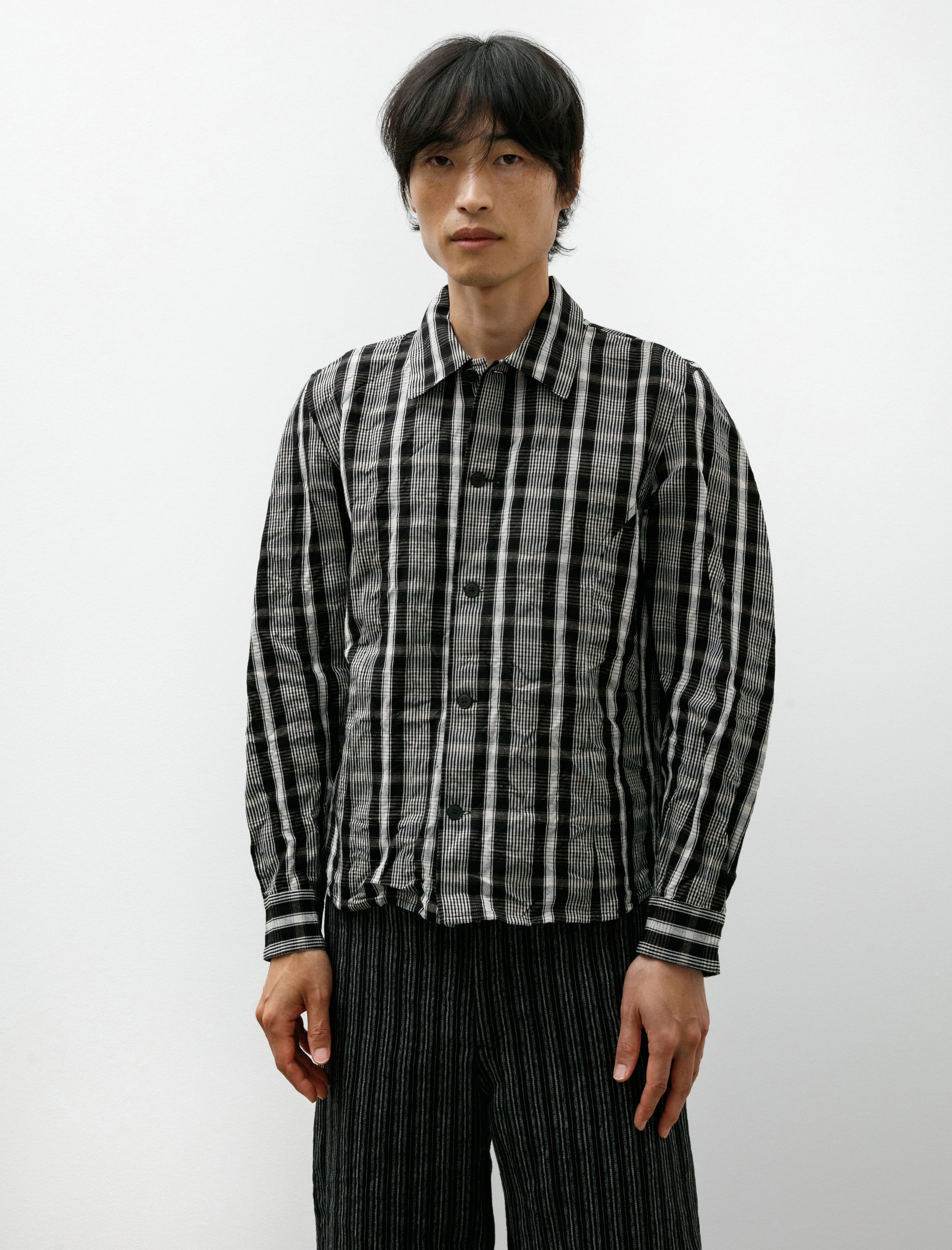 Unkruid Corset Shirt Black Wool Kelsch Cloth