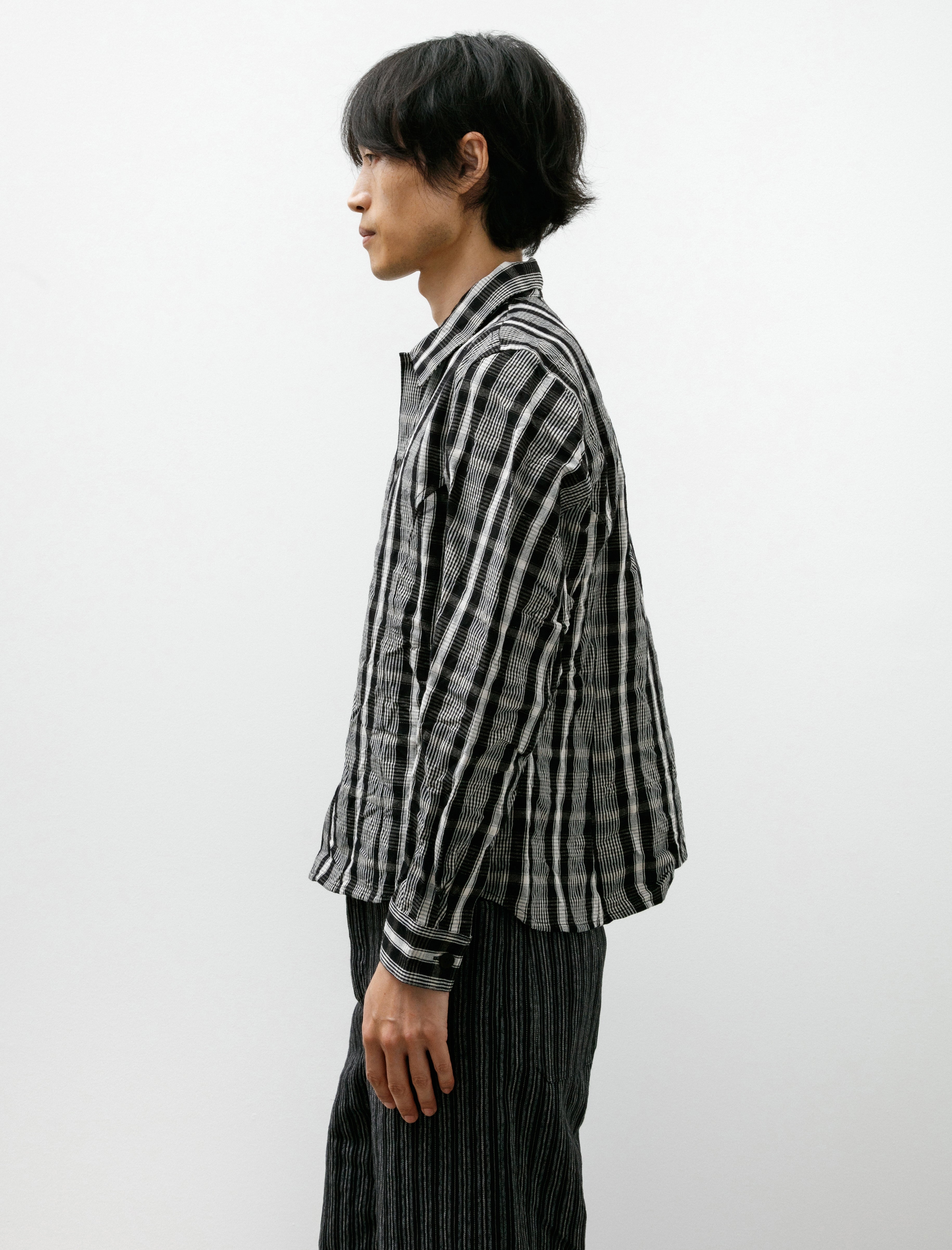 Unkruid Corset Shirt Black Wool Kelsch Cloth