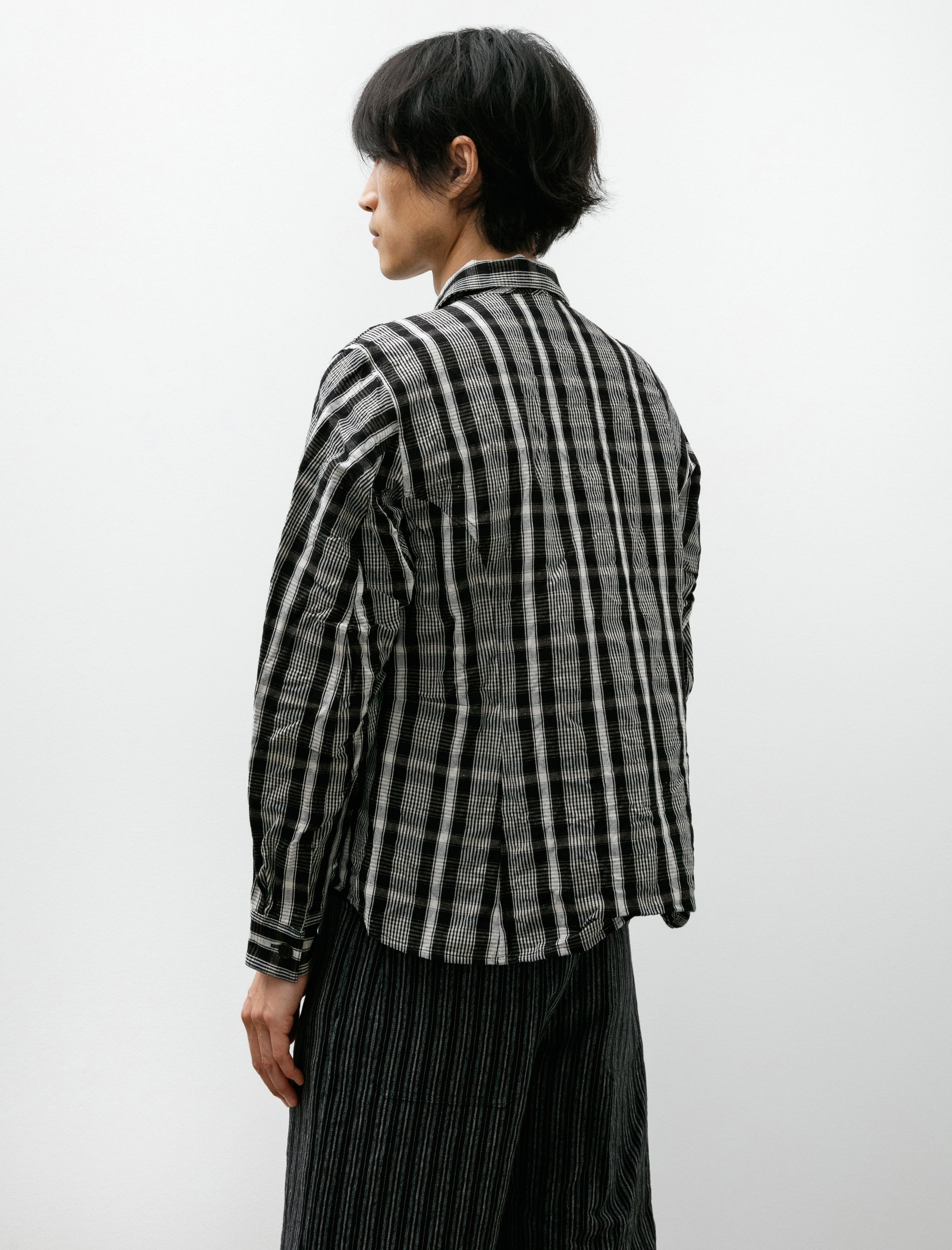 Unkruid Corset Shirt Black Wool Kelsch Cloth