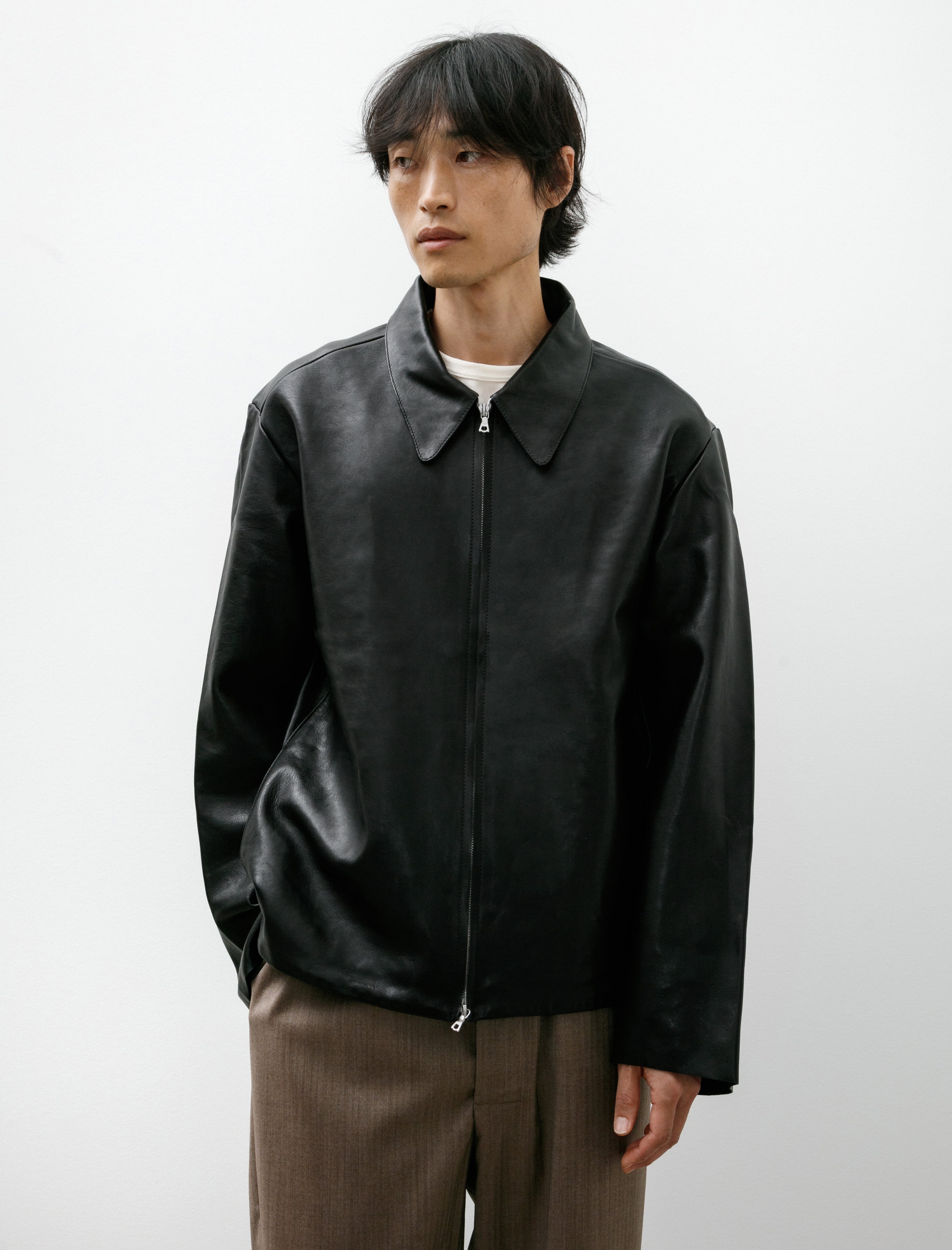 Gabriela Coll Garments No. 285 Leather Pocket Jacket Black