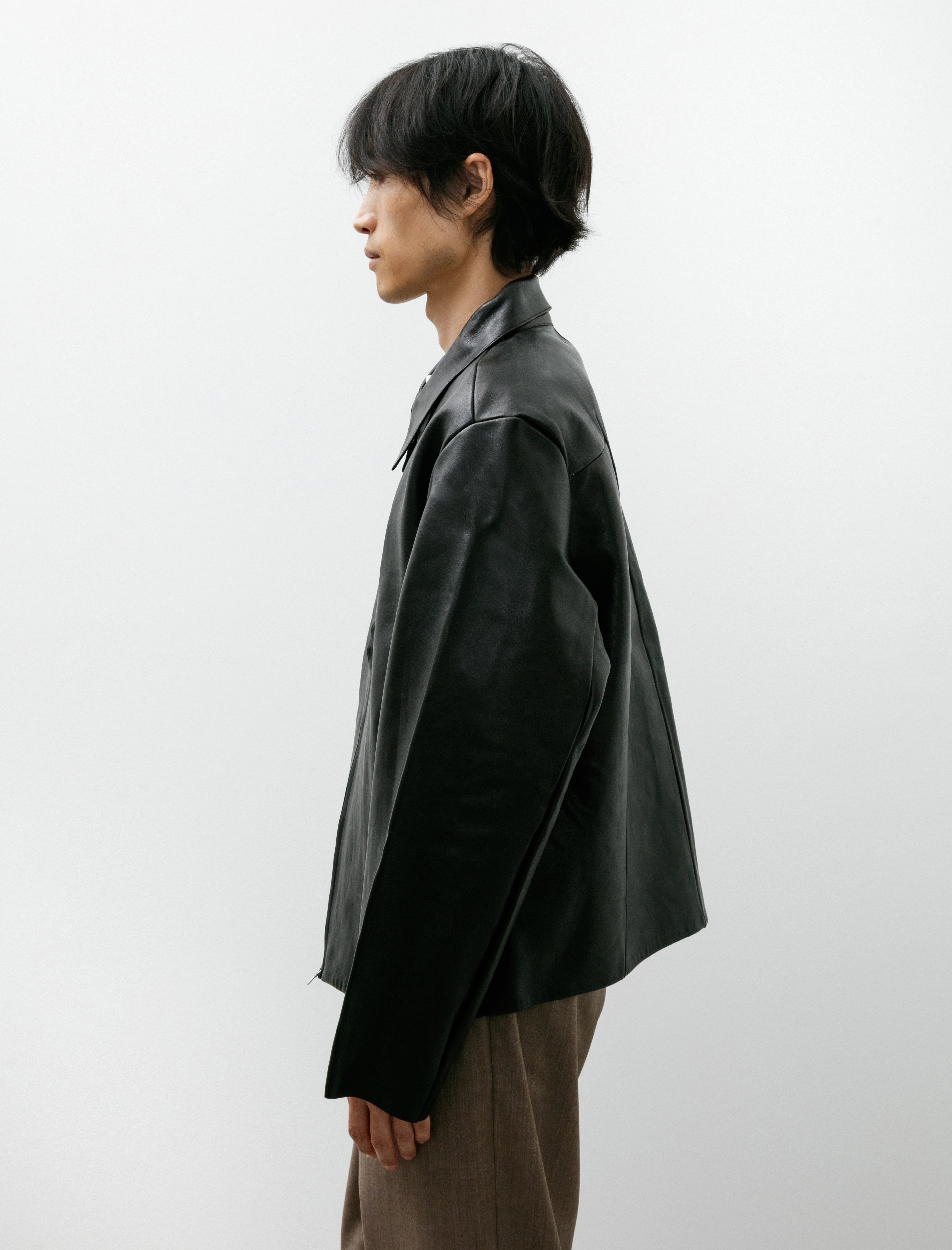 Gabriela Coll Garments No. 285 Leather Pocket Jacket Black