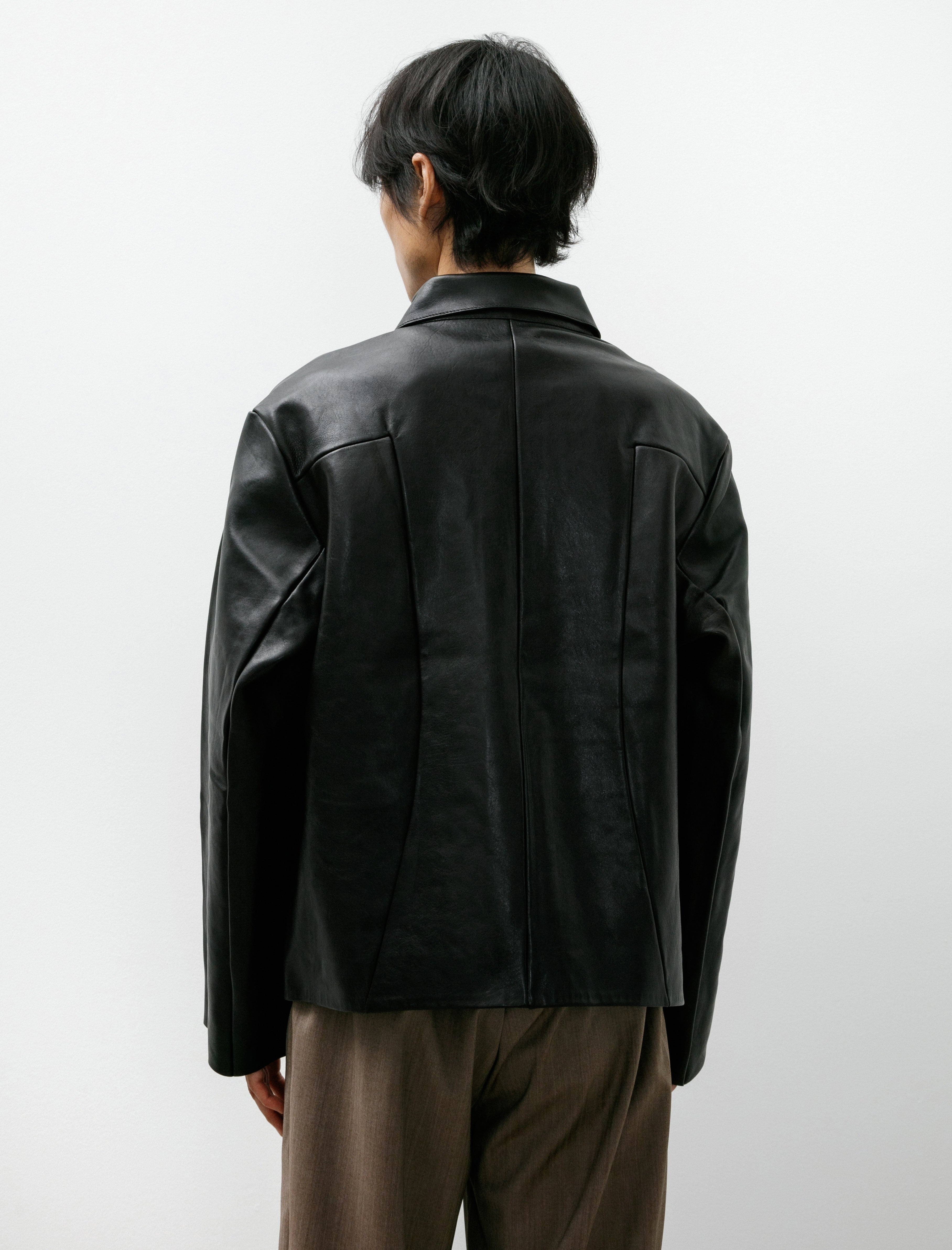 Gabriela Coll Garments No. 285 Leather Pocket Jacket Black