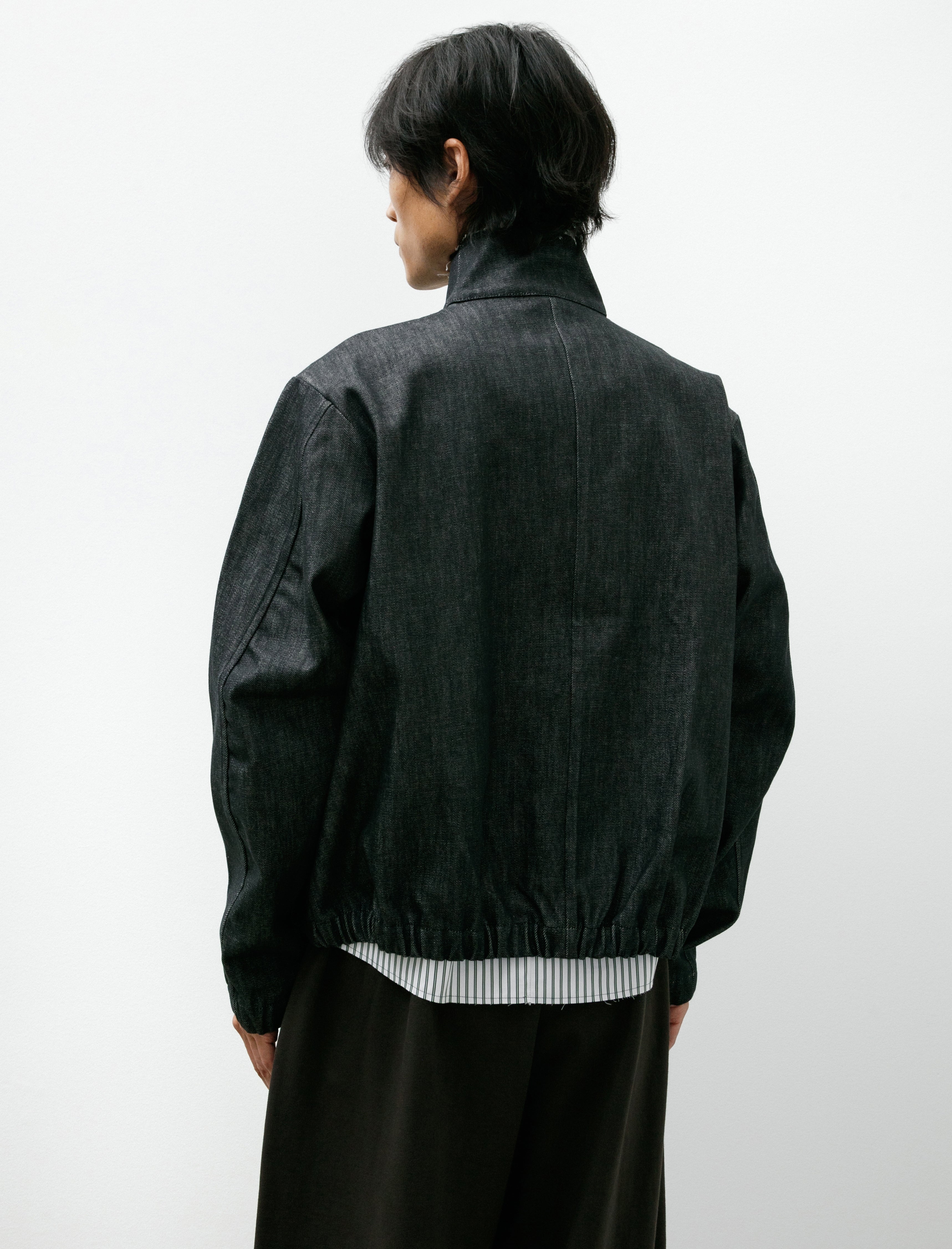 Gabriela Coll Garments No. 261 Zipper Jacket Black Denim