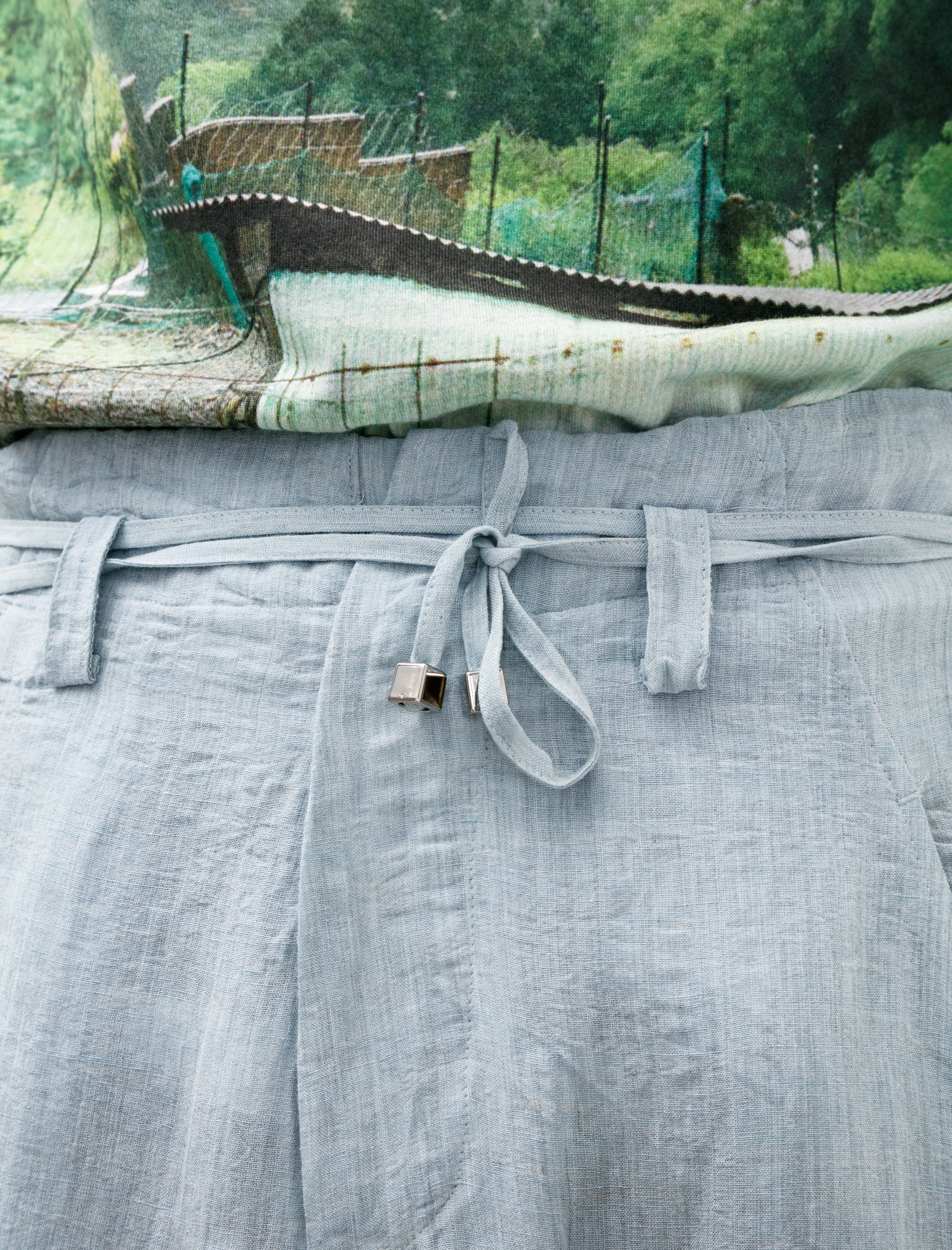 Seya Totsukawa Nap Pants Foggy Linen Water