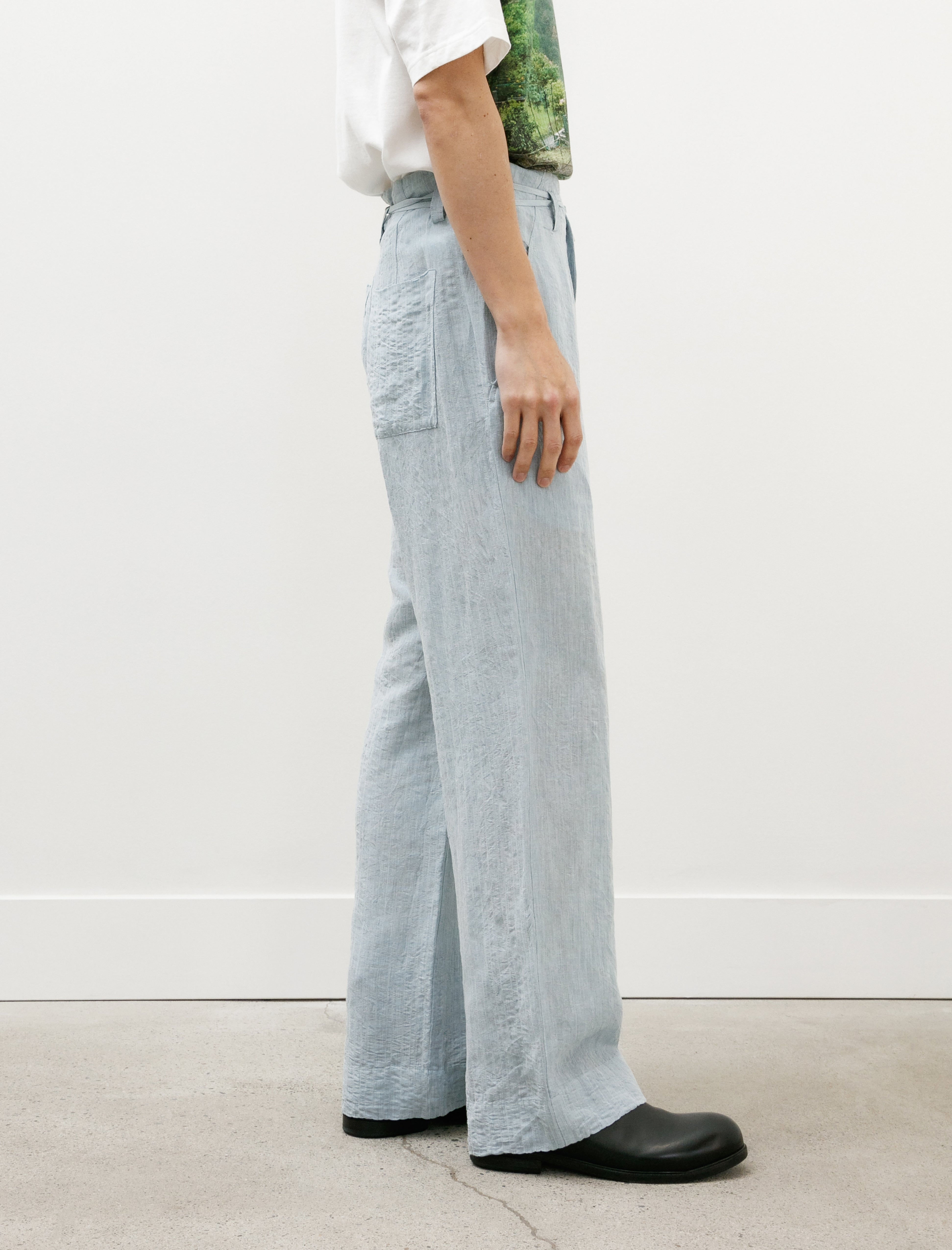 Seya Totsukawa Nap Pants Foggy Linen Water