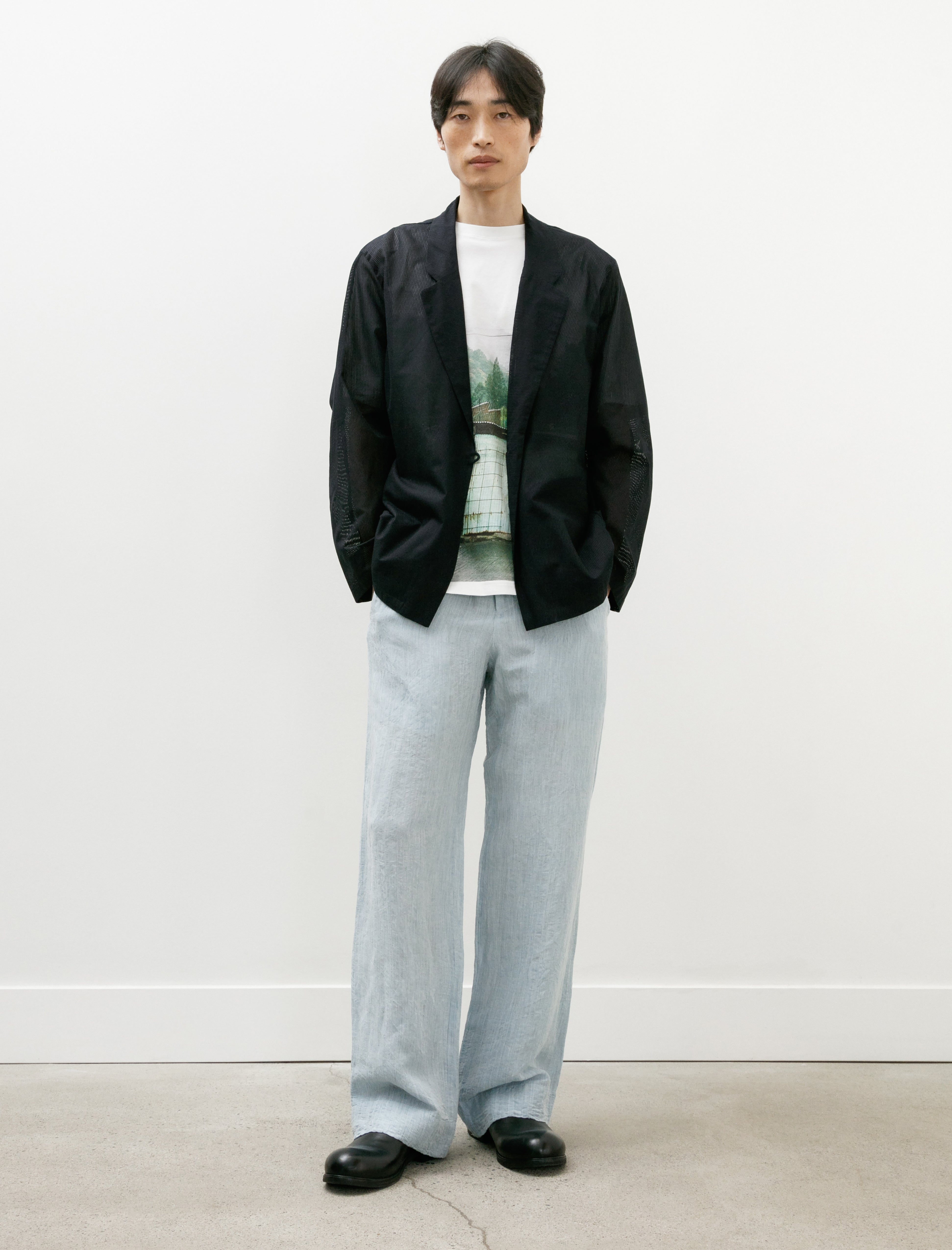 Seya Totsukawa Nap Pants Foggy Linen Water